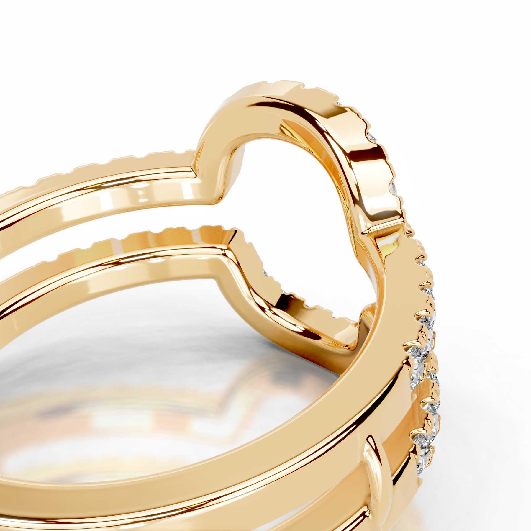 Yana Lab Grown Diamond Wedding Ring (0.50 Carat) -18K Yellow Gold、mySite、hinf8tx79