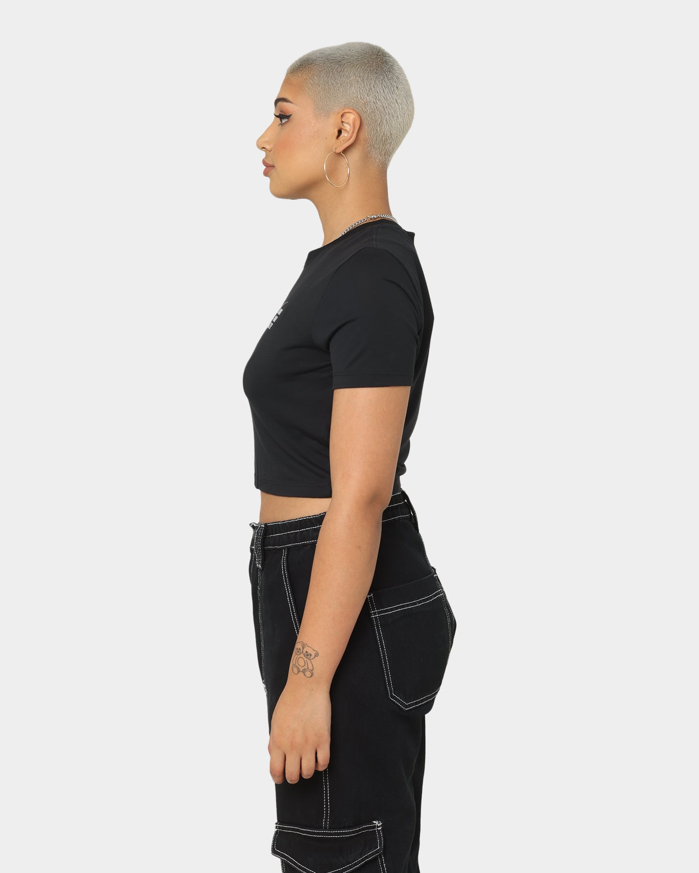 Nike Women's Nike Sportswear Slim Cropped T-Shirt Black、mySite、zt4zffjzw