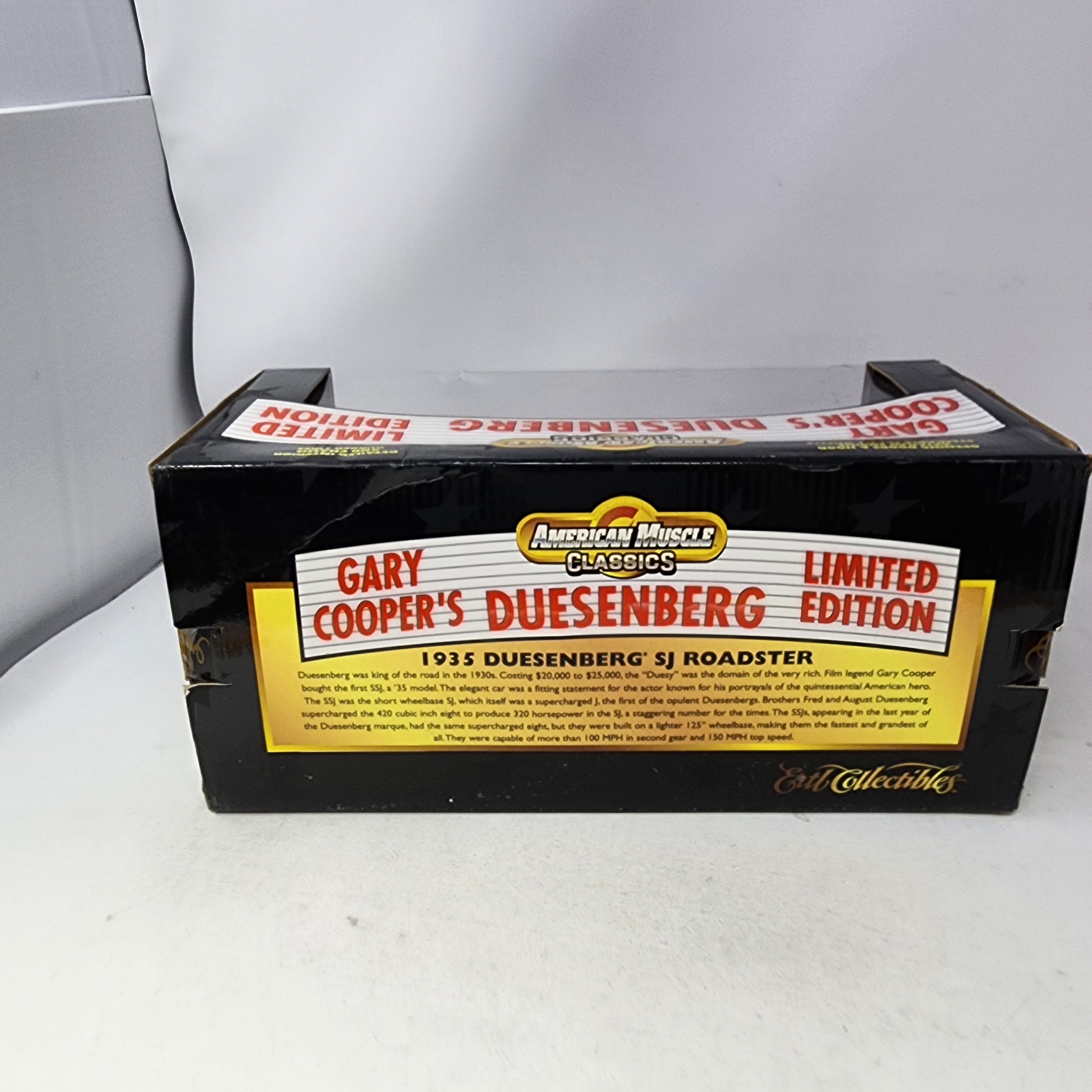 Gary Coopers Silver 1935 Duesenberg SJ Roadster * American Muscle 1/18 Scale、mySite、hgirdovlk