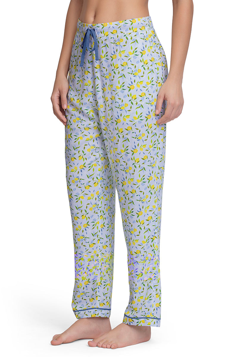  Full Length Pyjama Bottom - Lemon Leaf Pr、mySite、justintrudeaud