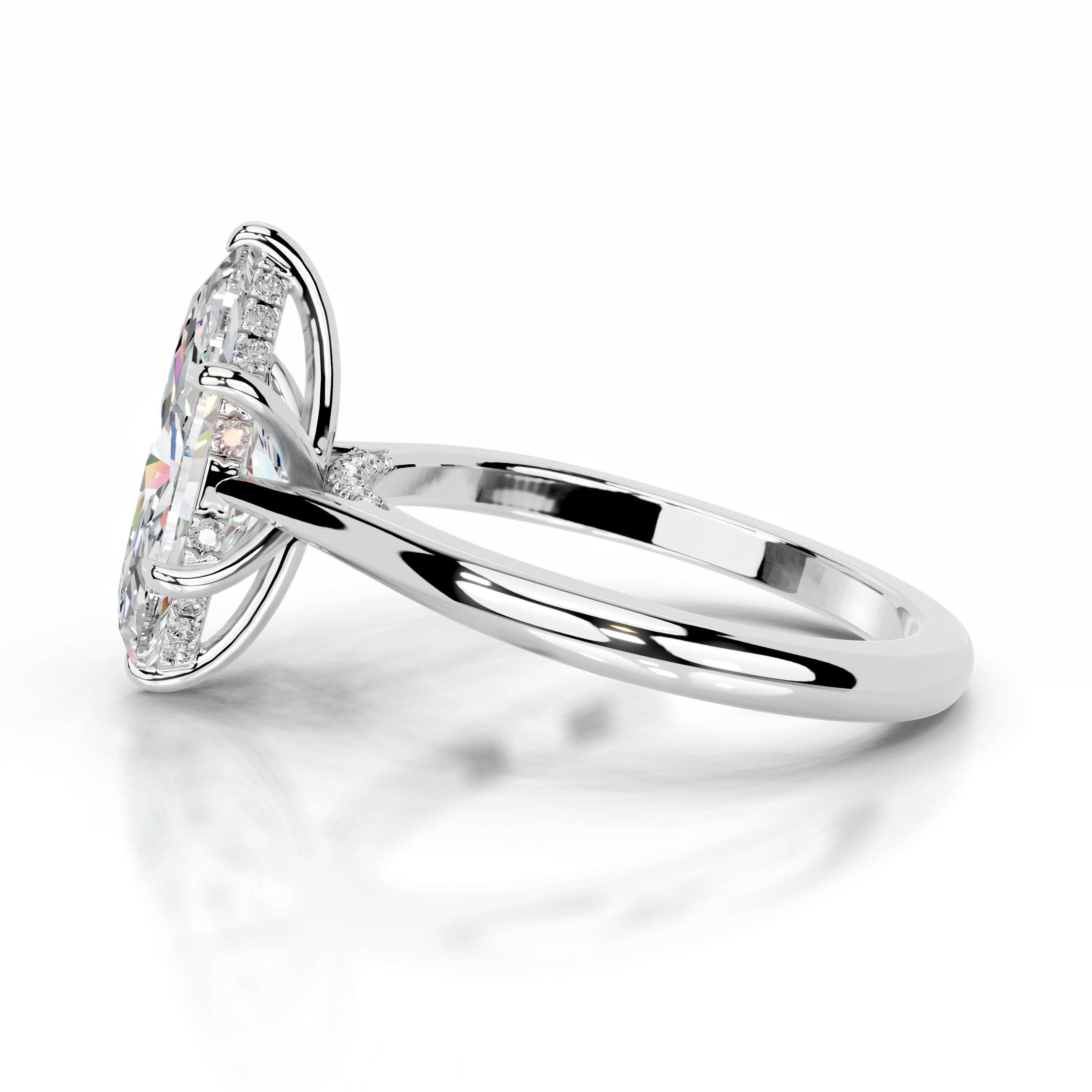 Araluen Moissanite & Diamond Ring - 18K White Gold、mySite、hinf8tx79