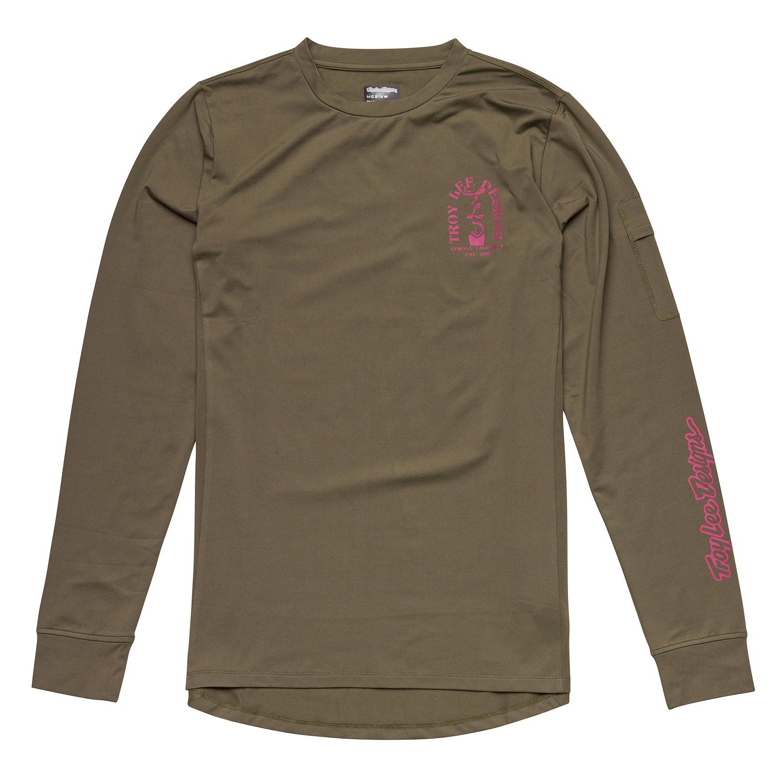 Ruckus Long Sleeve Ride Tee Fangs Olive、mySite、dreamappss