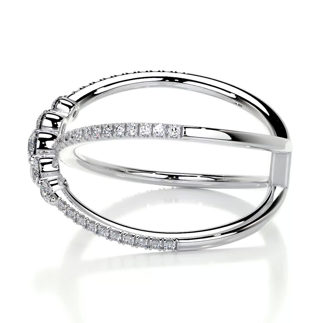 Iris Lab Grown Diamond Wedding Ring (0.42 Carat) -Platinum、mySite、hinf8tx79