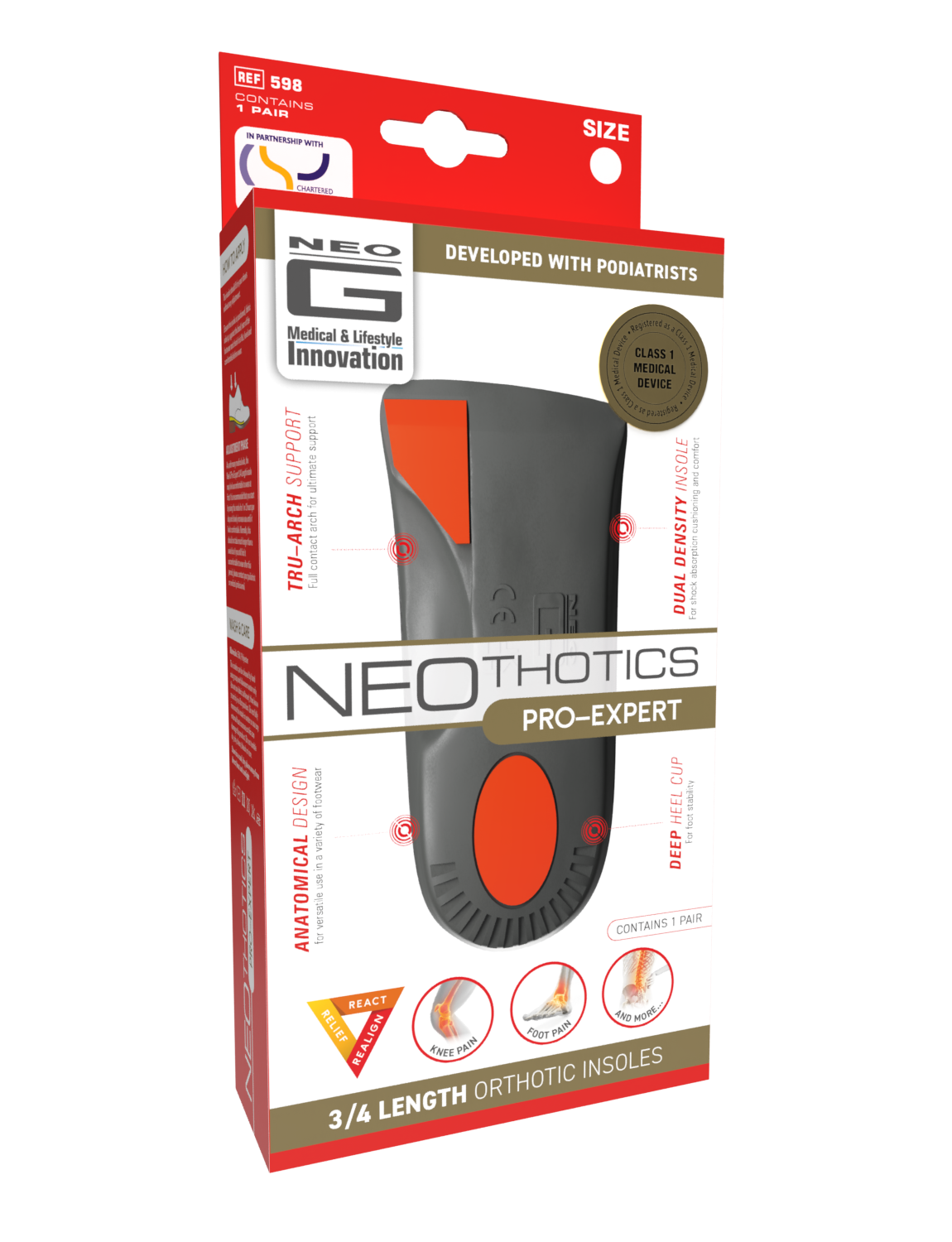  NeoThotics Pro-Expert 3/4 Length Orthotic Insoles、mySite、preschool7hills