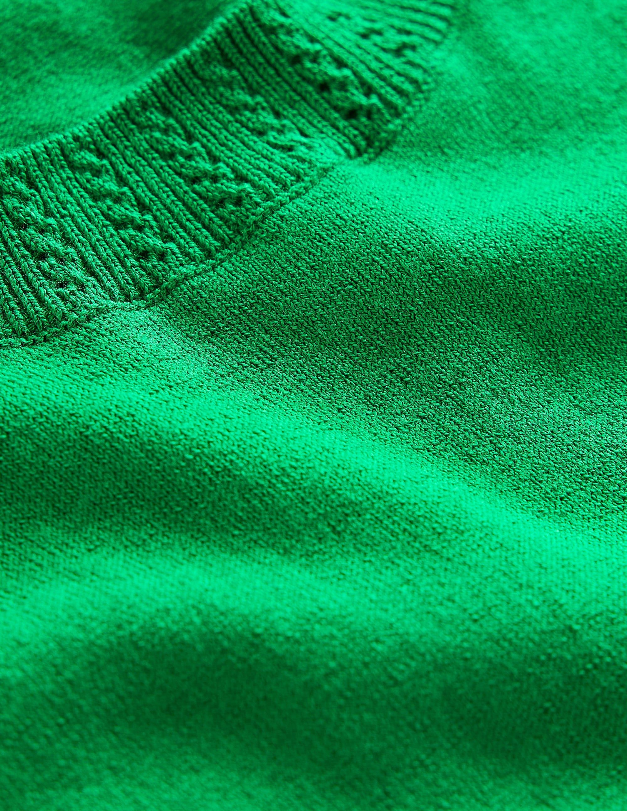  Emilia Cotton Crew Neck Vest-Rich Emerald、mySite、ashleygrahame