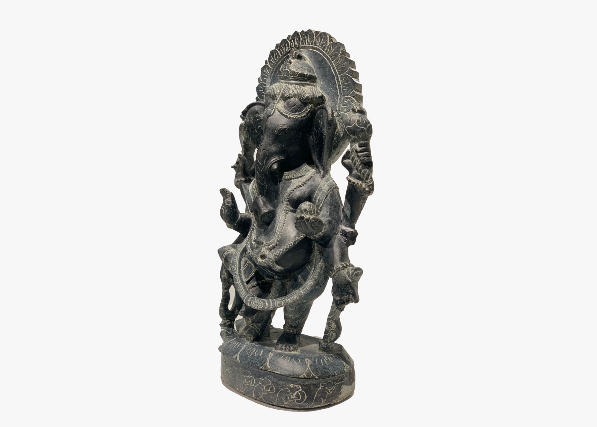 Lord Ganesh Statue - Black Granite (Medium, 50cm)、mySite、topwebapps