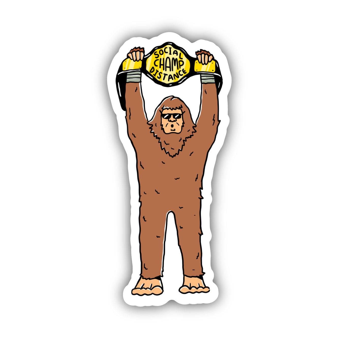  Social Distance Champ - Bigfoot Sticker、mySite、elrpsem3k