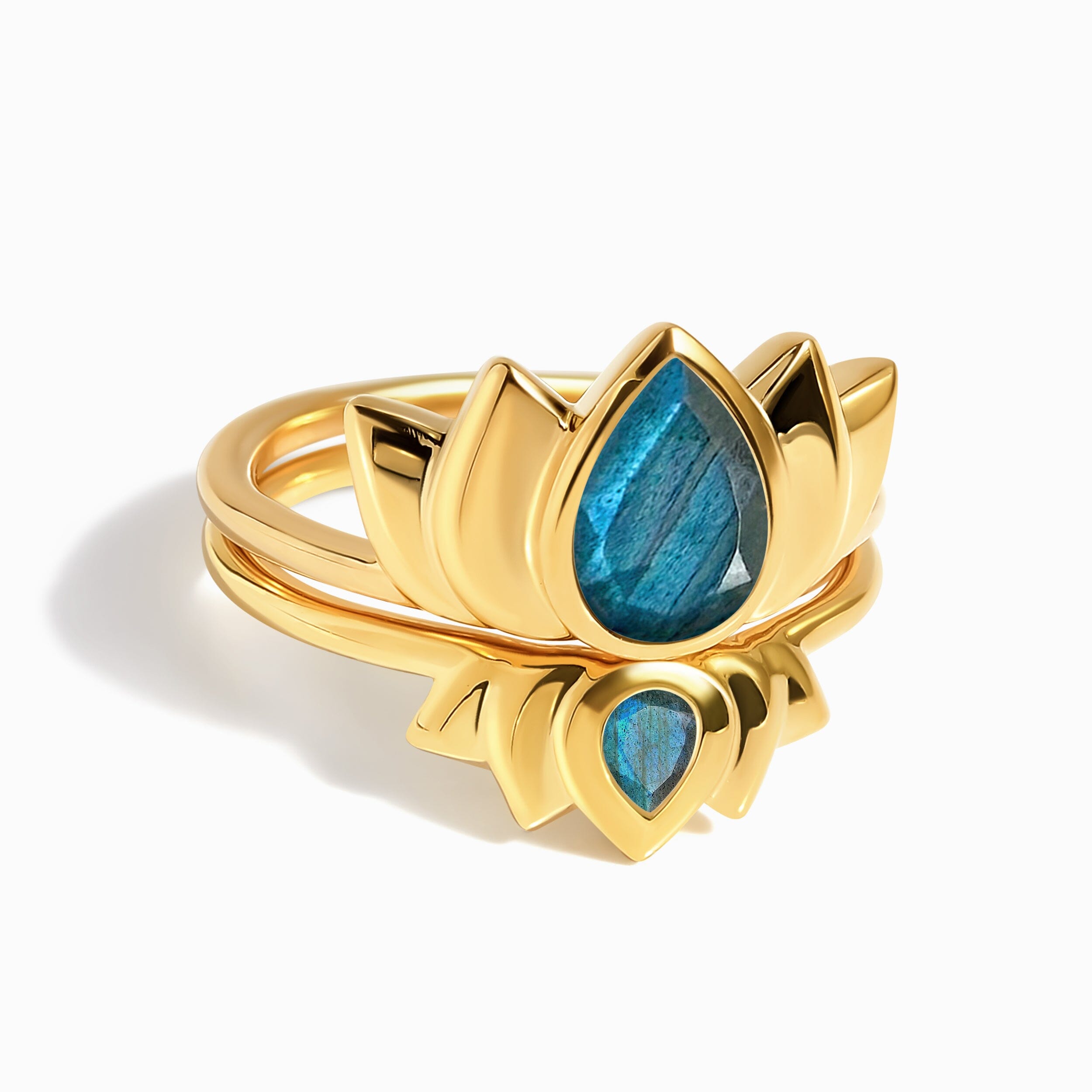 Labradorite Rings - Sacred Lotus Resilience Set、mySite、hinf8tx79
