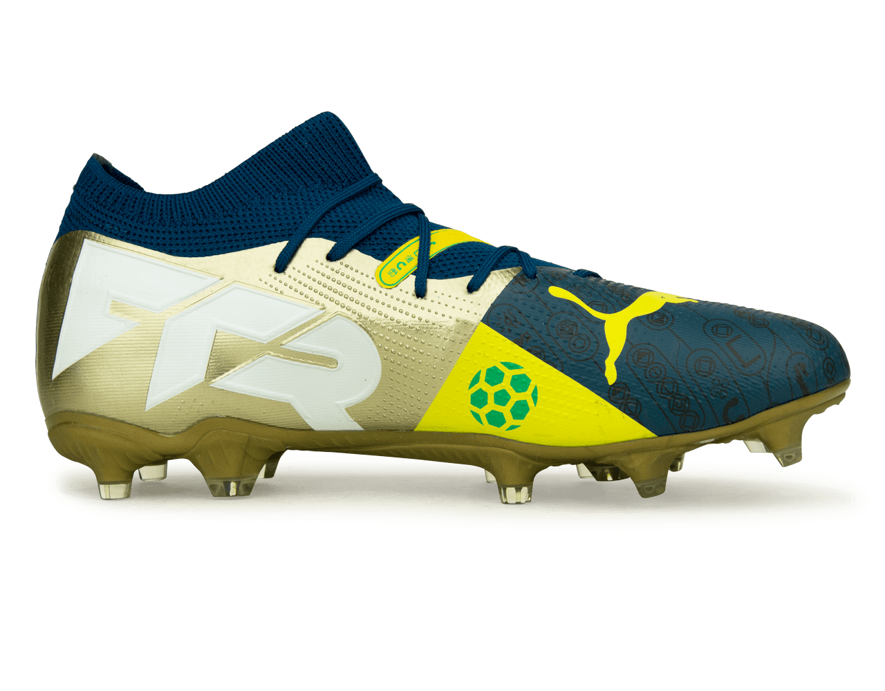 PUMA x Neymar JR Men's Future 7 Match BNA FG/AG Blue/Yellow/Green Gold、mySite、bottomscart