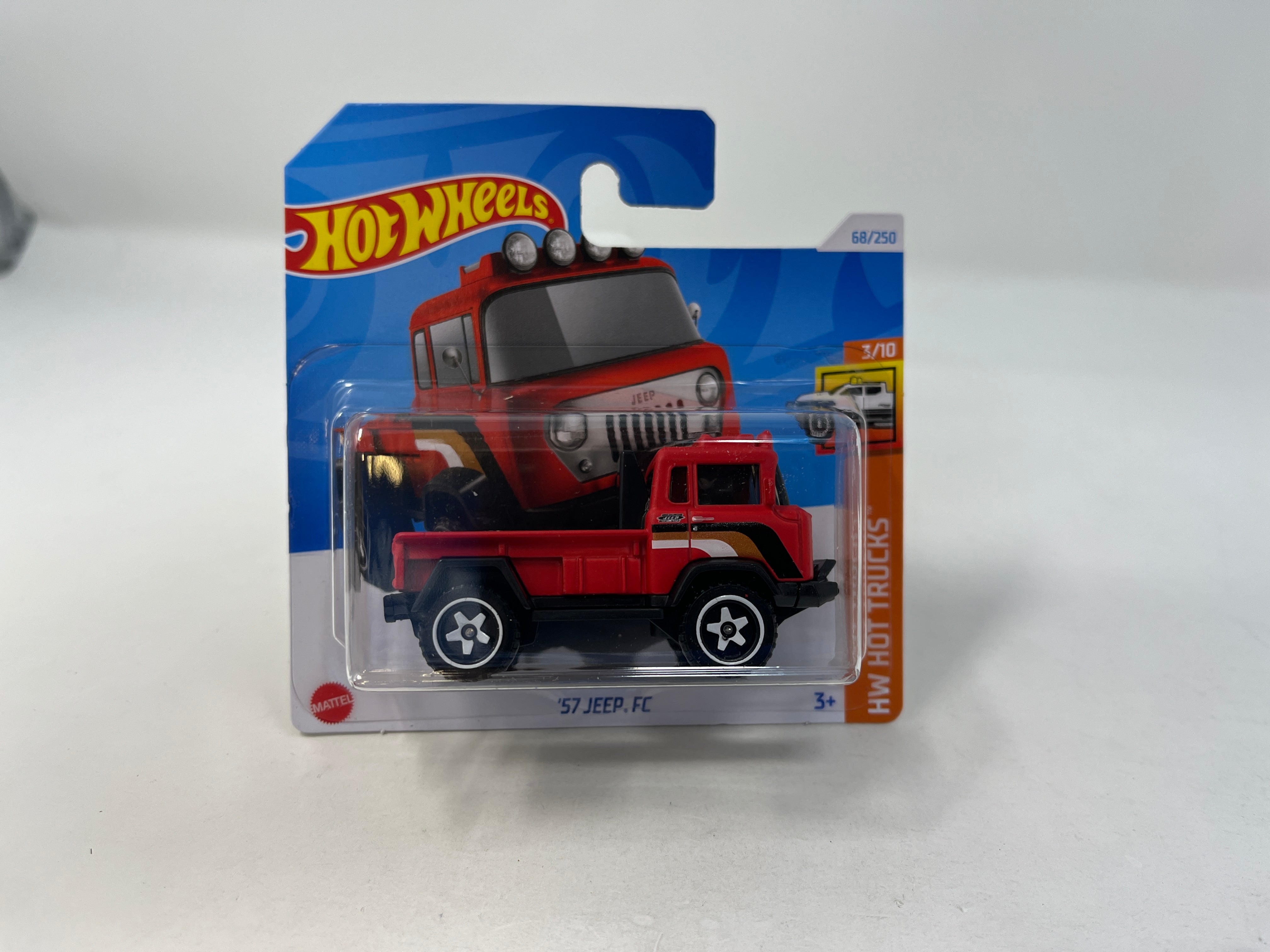 '57 Jeep FC #68 * RED * 2024 Hot Wheels SHORT CARD Case J、mySite、hgirdovlk