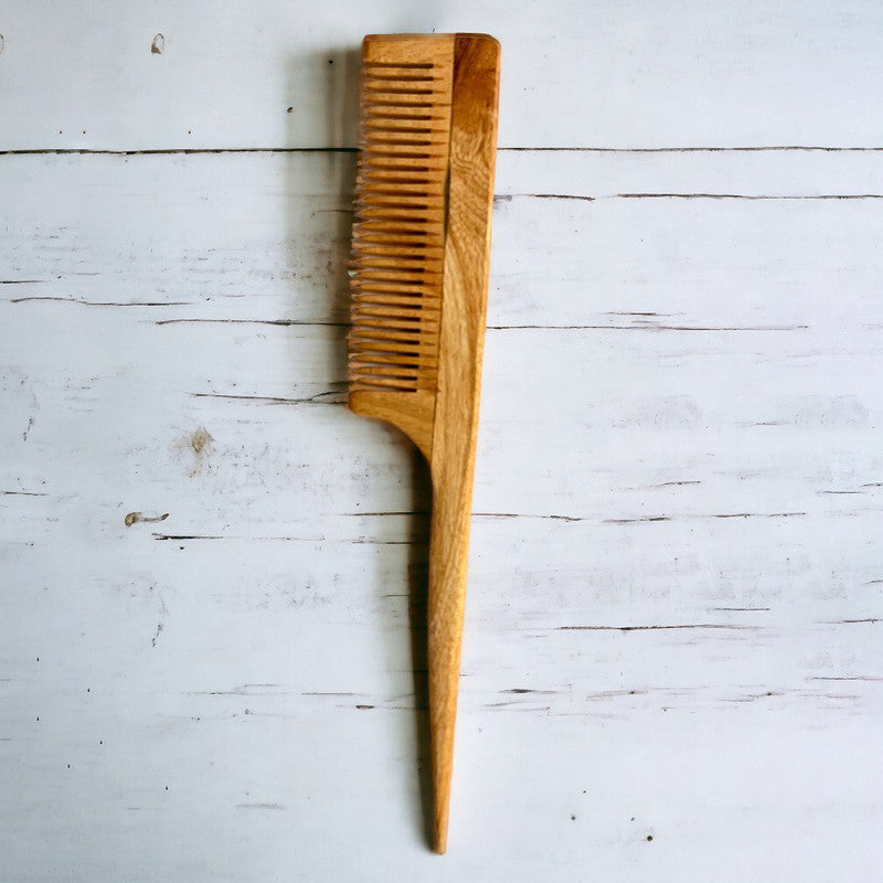 Wooden Neem Comb | Styling Tail Comb | Brown、mySite、camillekostekn