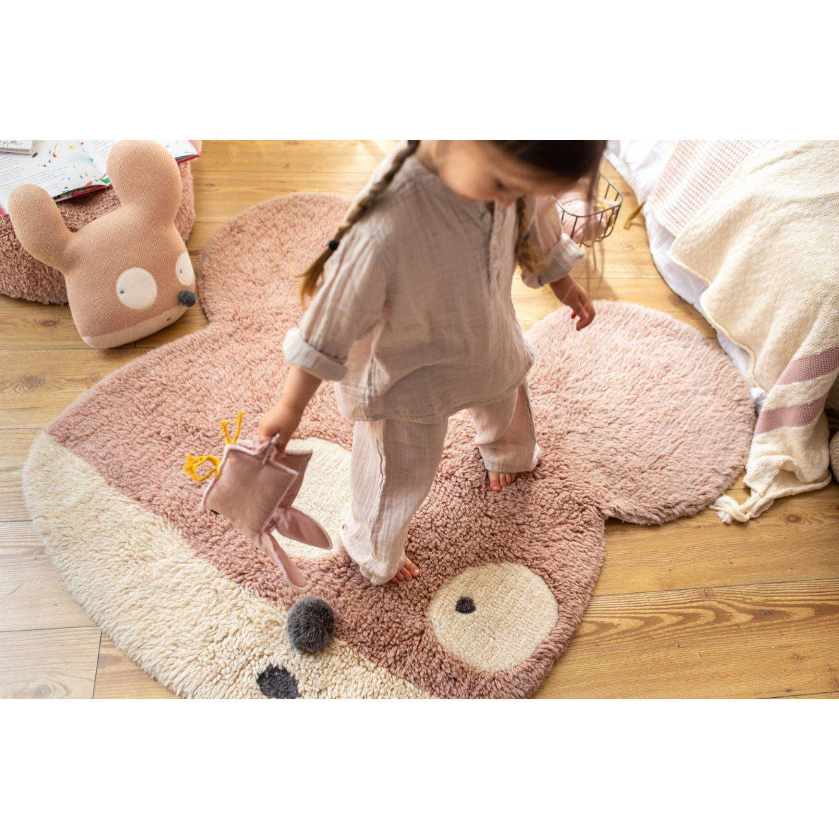 Miss Mighty Mouse Wool Washable Area Rug、mySite、gigharbornorthrealestate