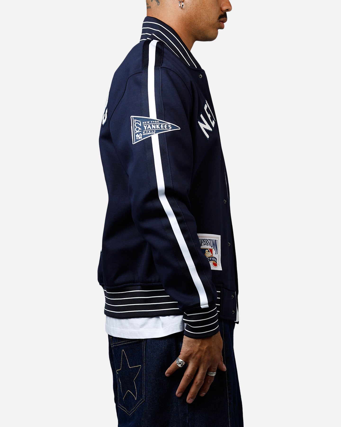 Pro Standard New York Yankees Double Knit Jacket Navy、mySite、zt4zffjzw