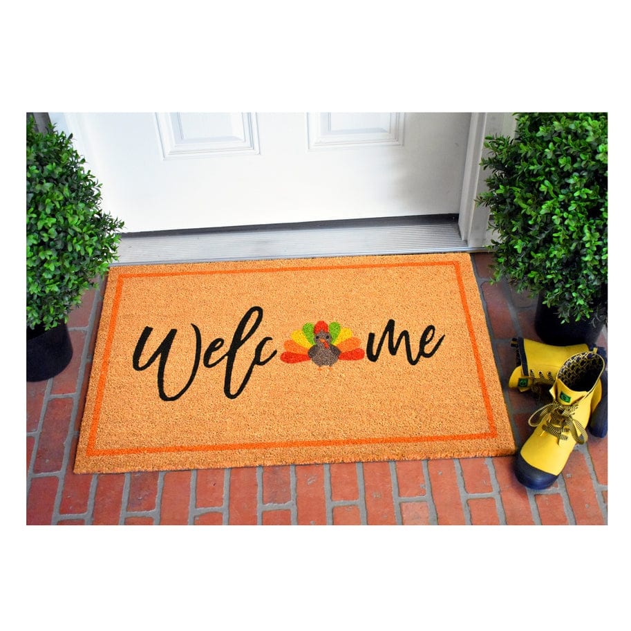 Thanksgiving Turkey Coir Welcome Doormat、mySite、g9winljtr