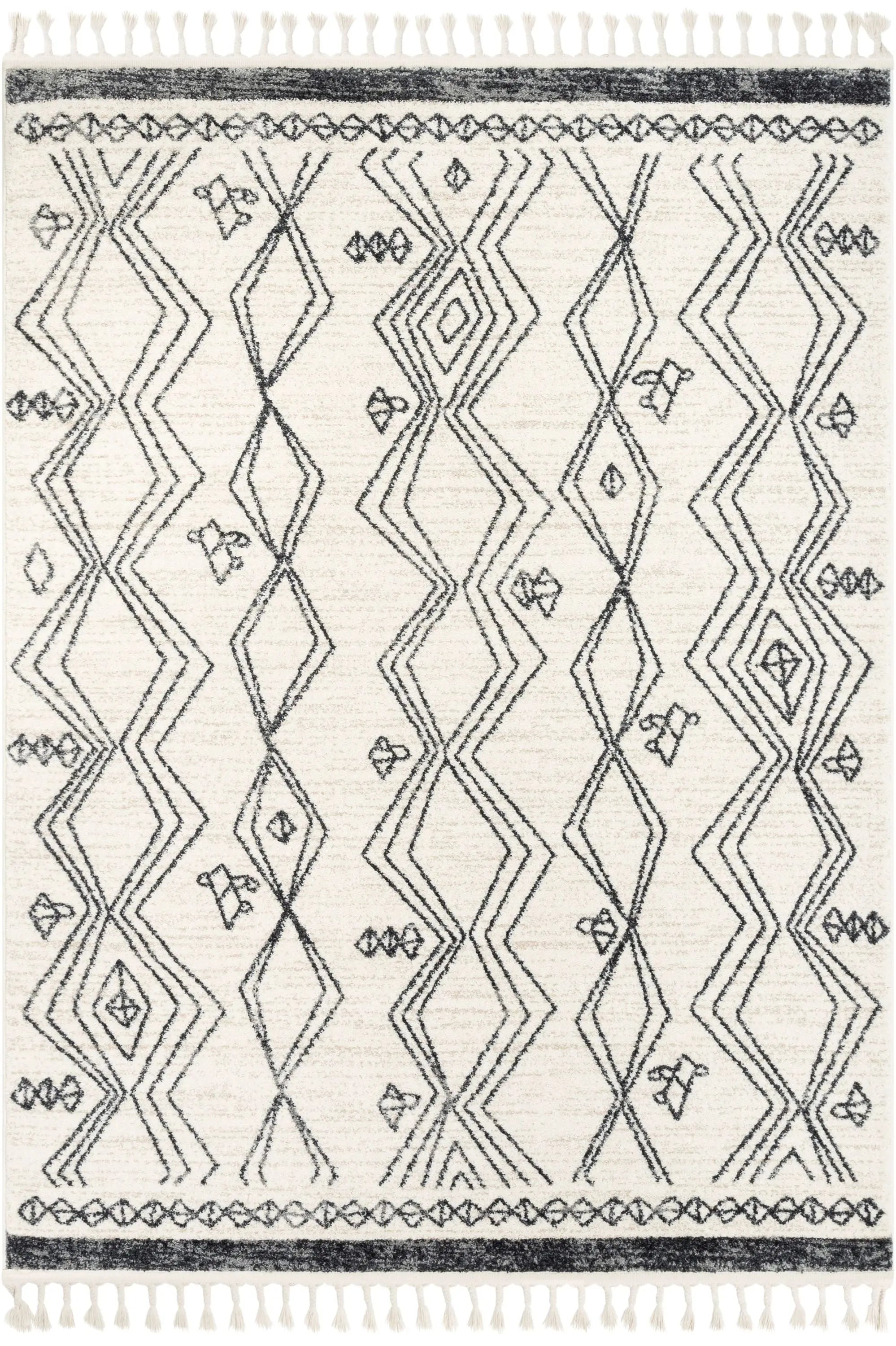 Darcy Modern Farmhouse Tribal Pattern Ivory Rug、mySite、gigharbornorthrealestate