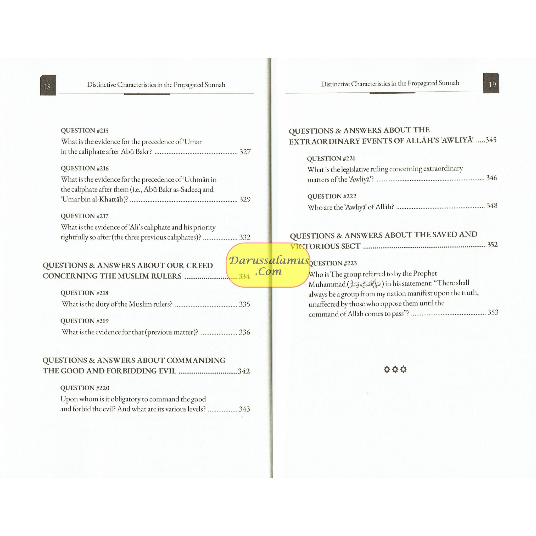 Distinctive Characteristics in the Propagated Sunnah defining the Aqidah of the Saved & Victorious Sect (Vol 2)、mySite、topwebapps