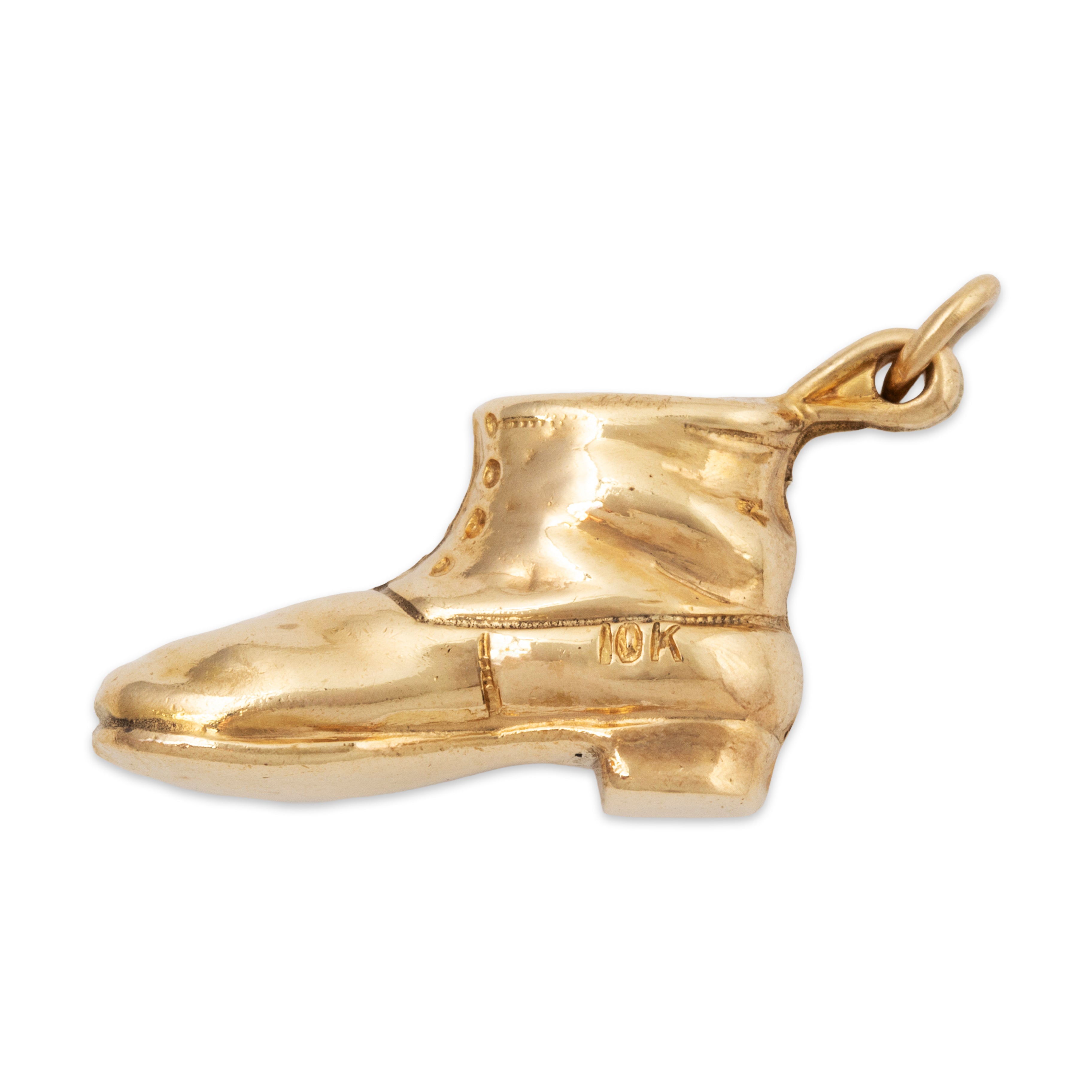 Vintage 10k Yellow Gold Boot Pendant / Charm、mySite、hinf8tx79
