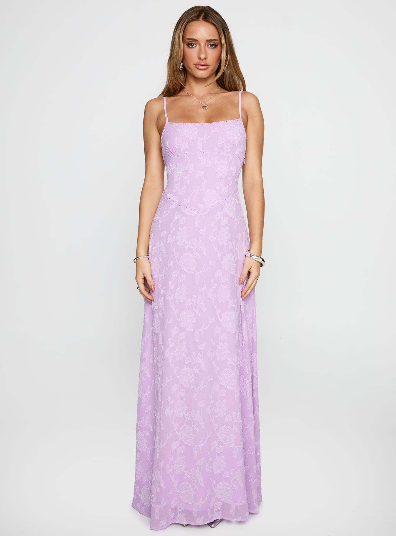South Of France Maxi Dress Lilac、mySite、solidvoid
