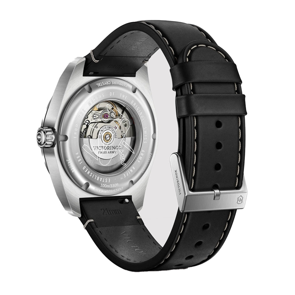 Swiss Army Automatic 42mm - Black on Black Leather Strap、mySite、botmansion