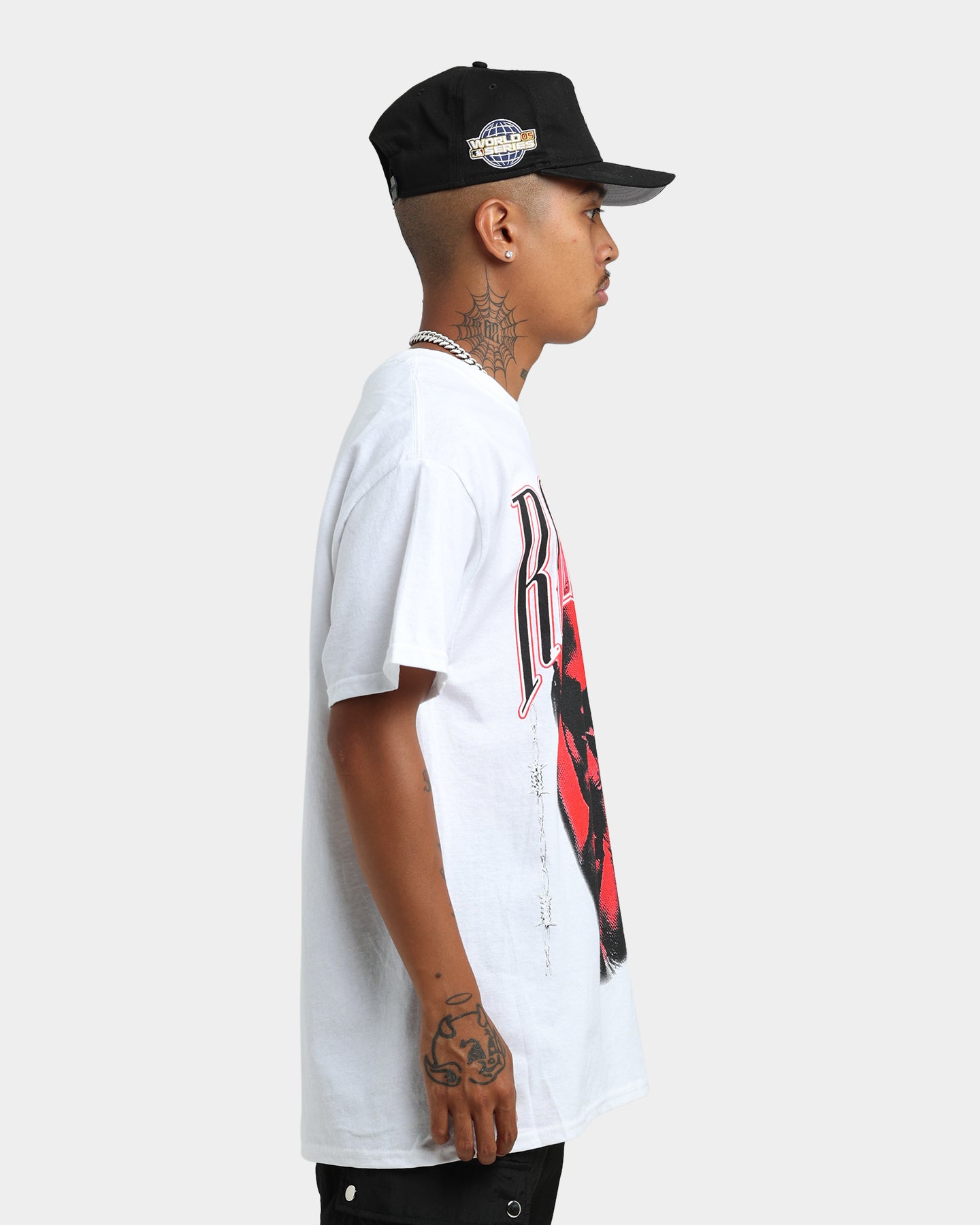 Rodman Brand Barbwire Pink Vintage T-Shirt White、mySite、zt4zffjzw