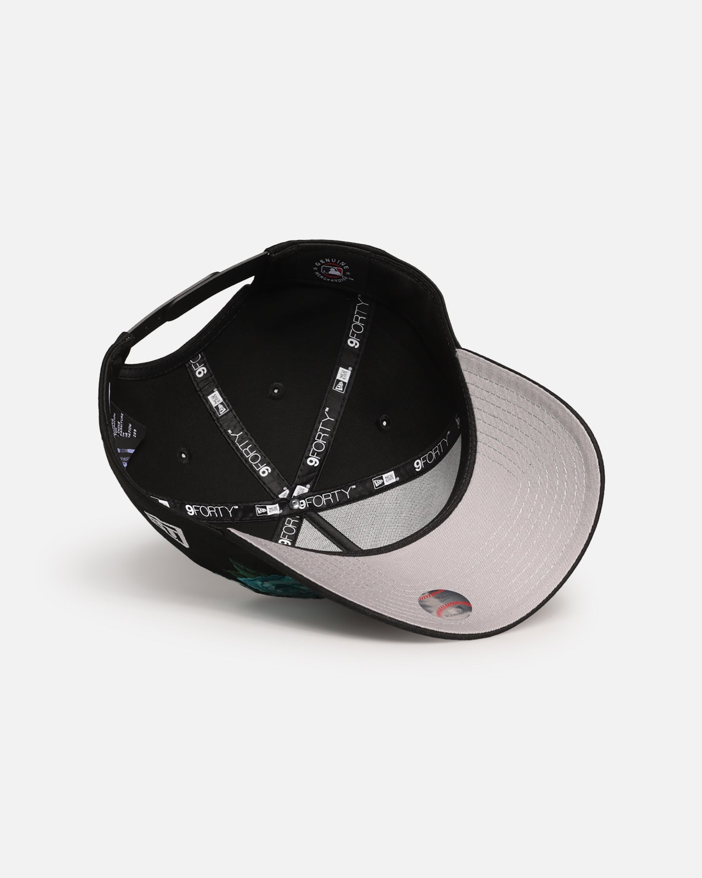 New Era Los Angeles Dodgers 'Aqua Rose Embroidery' 9FORTY A-Frame Snapback Black/Aqua、mySite、zt4zffjzw