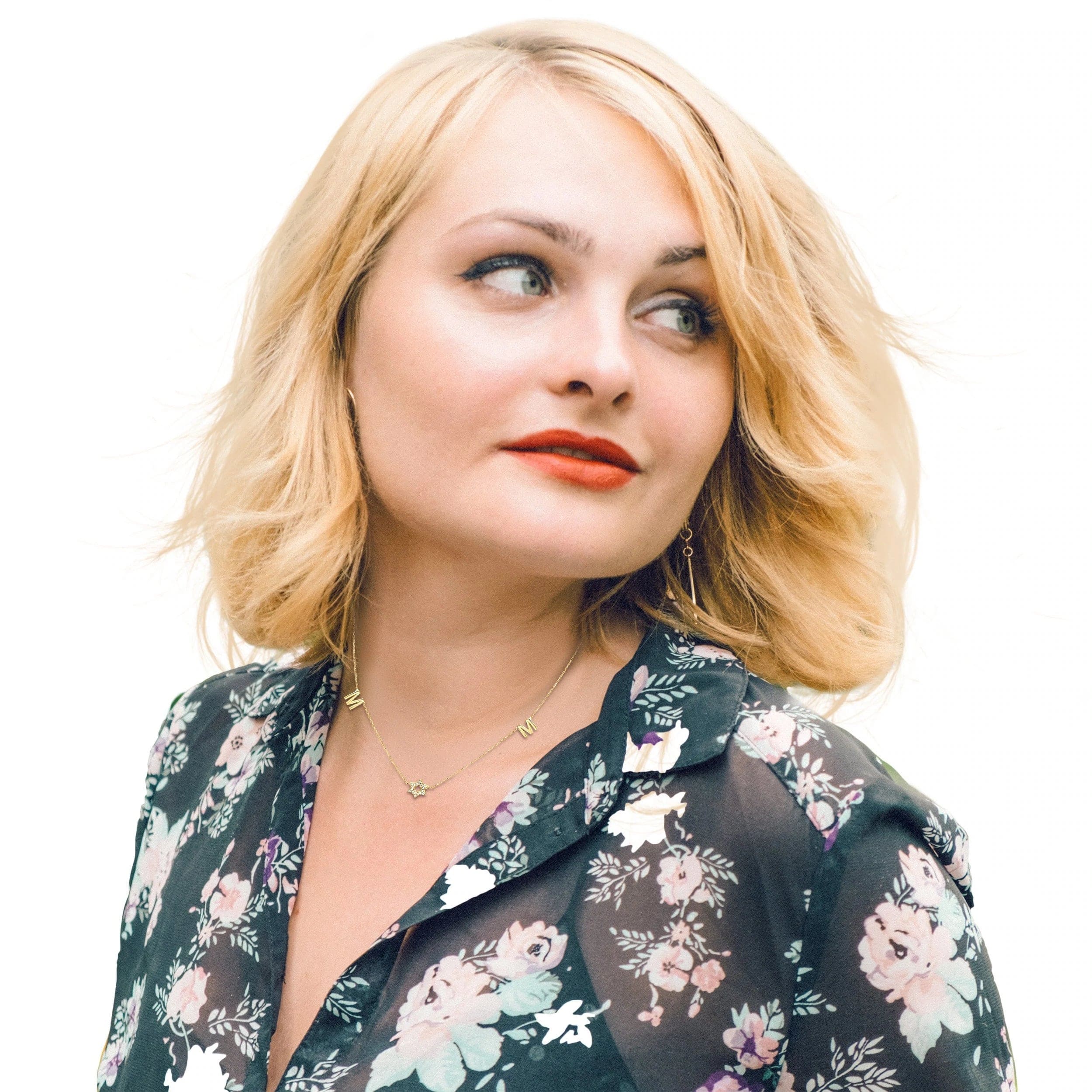 Mom Necklace with a Sparkling Star of David - Silver, Gold or Rose Gold、mySite、topwebapps