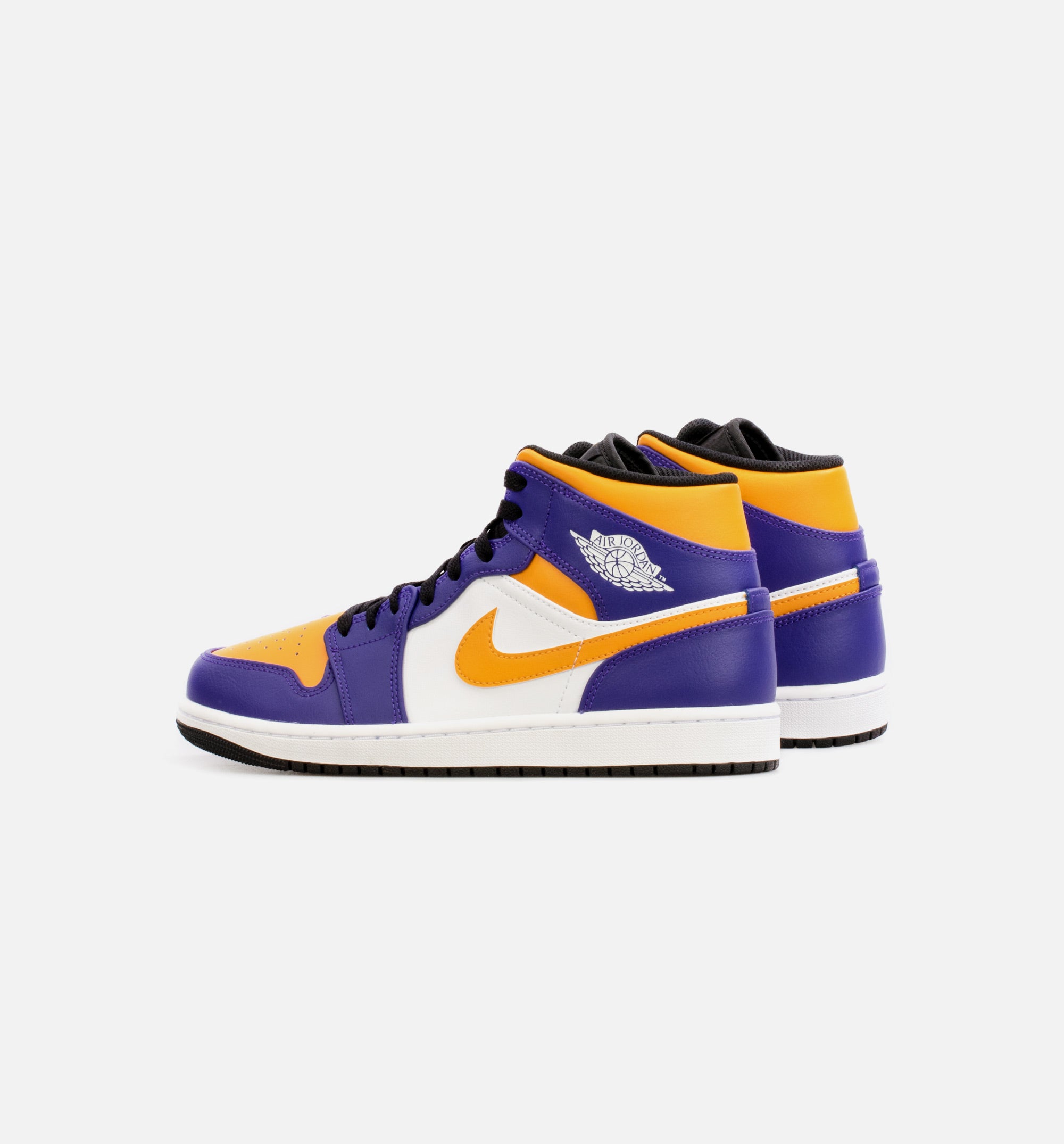 Air Jordan 1 Mid Mens Lifestyle Shoe - Yellow/Purple、mySite、dreamappss