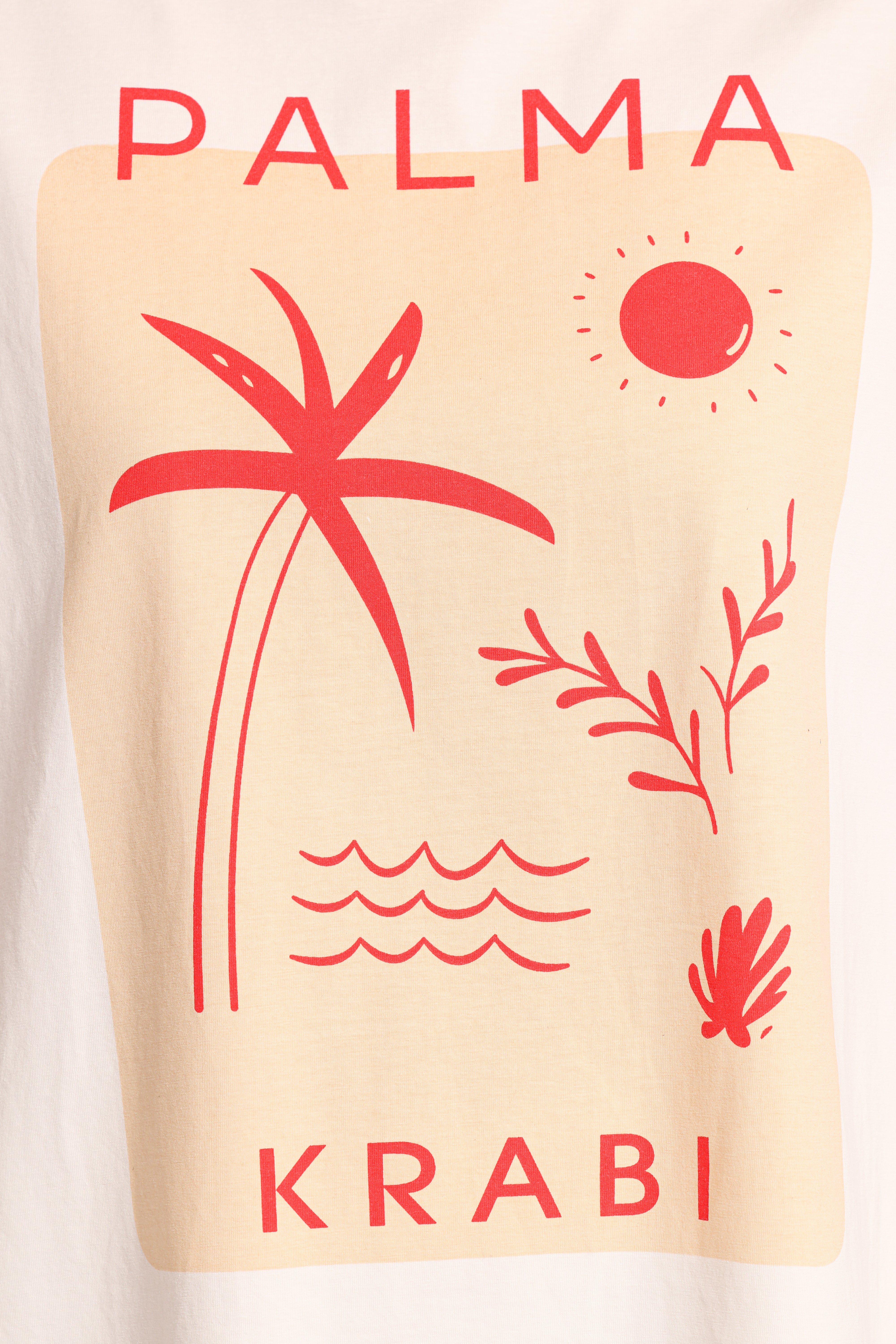  Krabi Beach Graphic Tee - White、mySite、sugarbowlscore