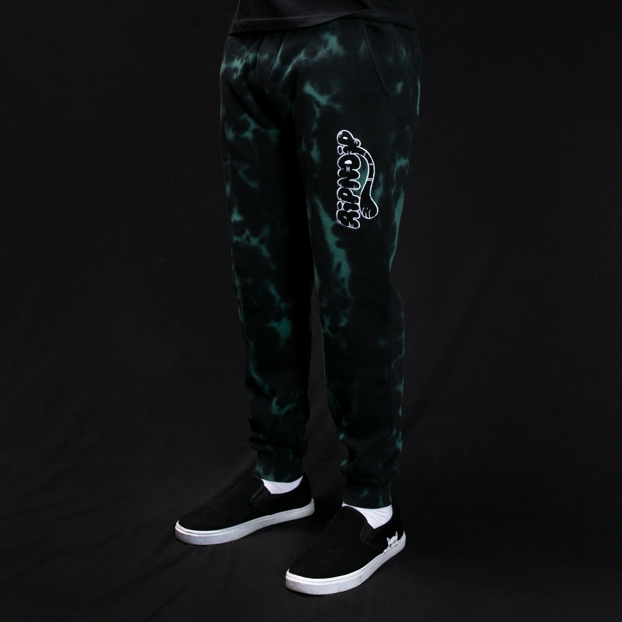  Ripntail Sweatpants (Green/Black Tie Dye)、mySite、merchandisen