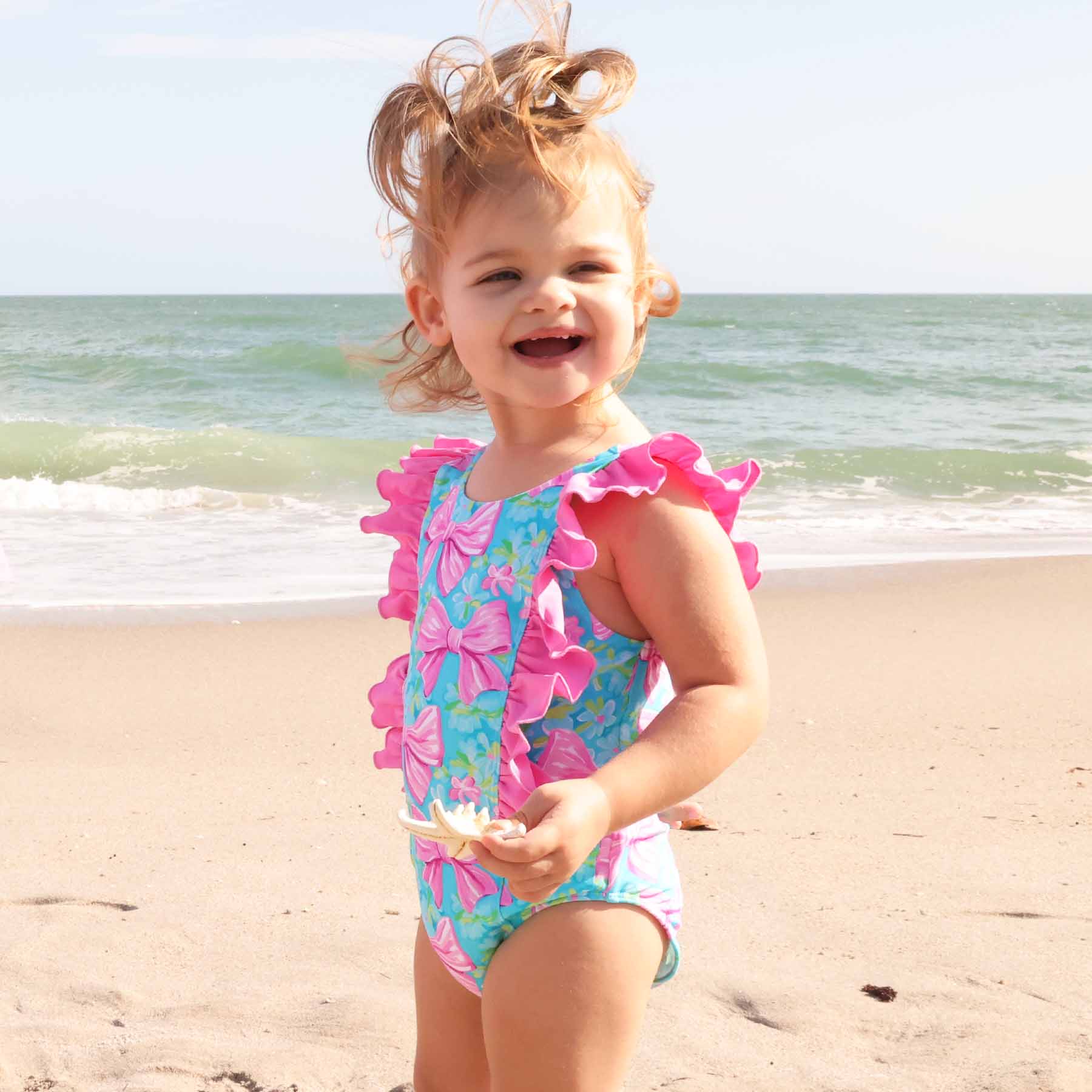  Double Ruffle One Piece | Beachy Bows、mySite、layawaytickets