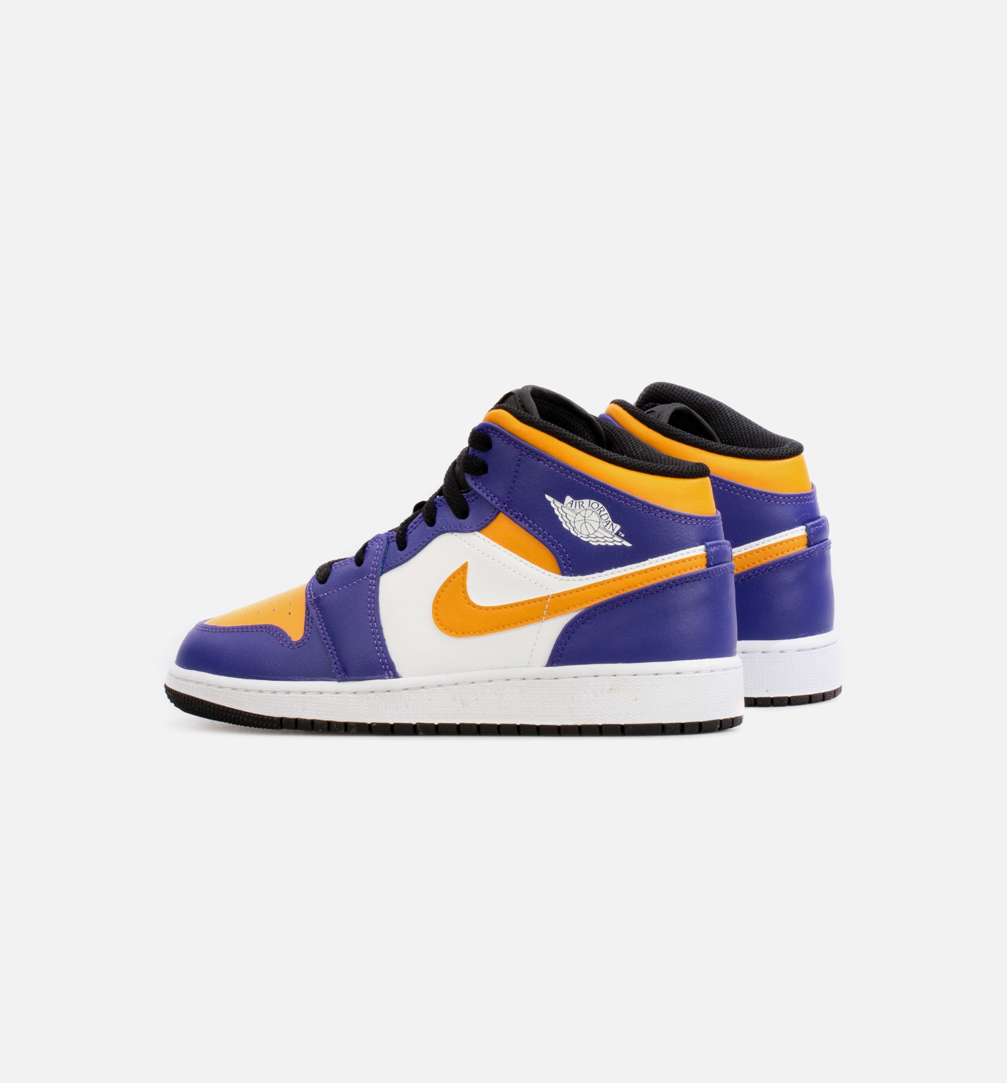 Air Jordan 1 Mid Grade School Lifestyle Shoe - Purple/Yellow、mySite、dreamappss