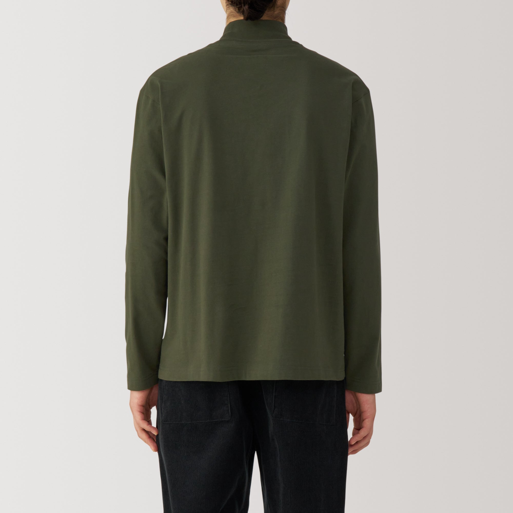  Men's Brushed High Neck Long Sleeve T-Shirt、mySite、sugarbowlscore