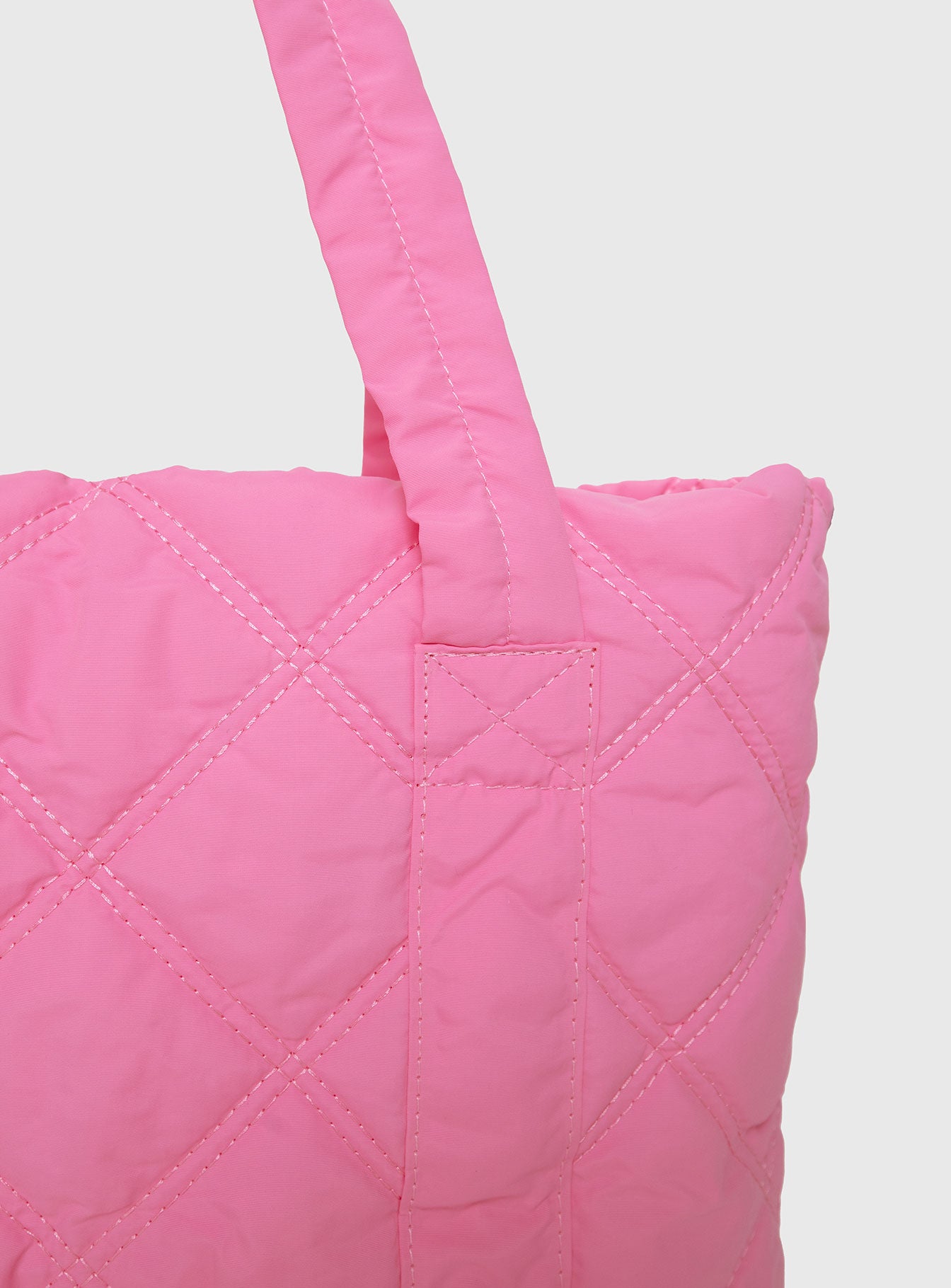 Jovie Nylon Quilted Tote Pink、mySite、solidvoid