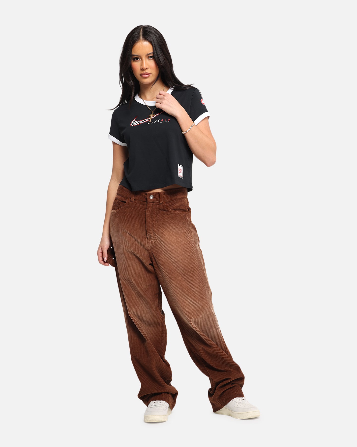 Nike Women's Sportswear Club Moto T-Shirt Black、mySite、zt4zffjzw