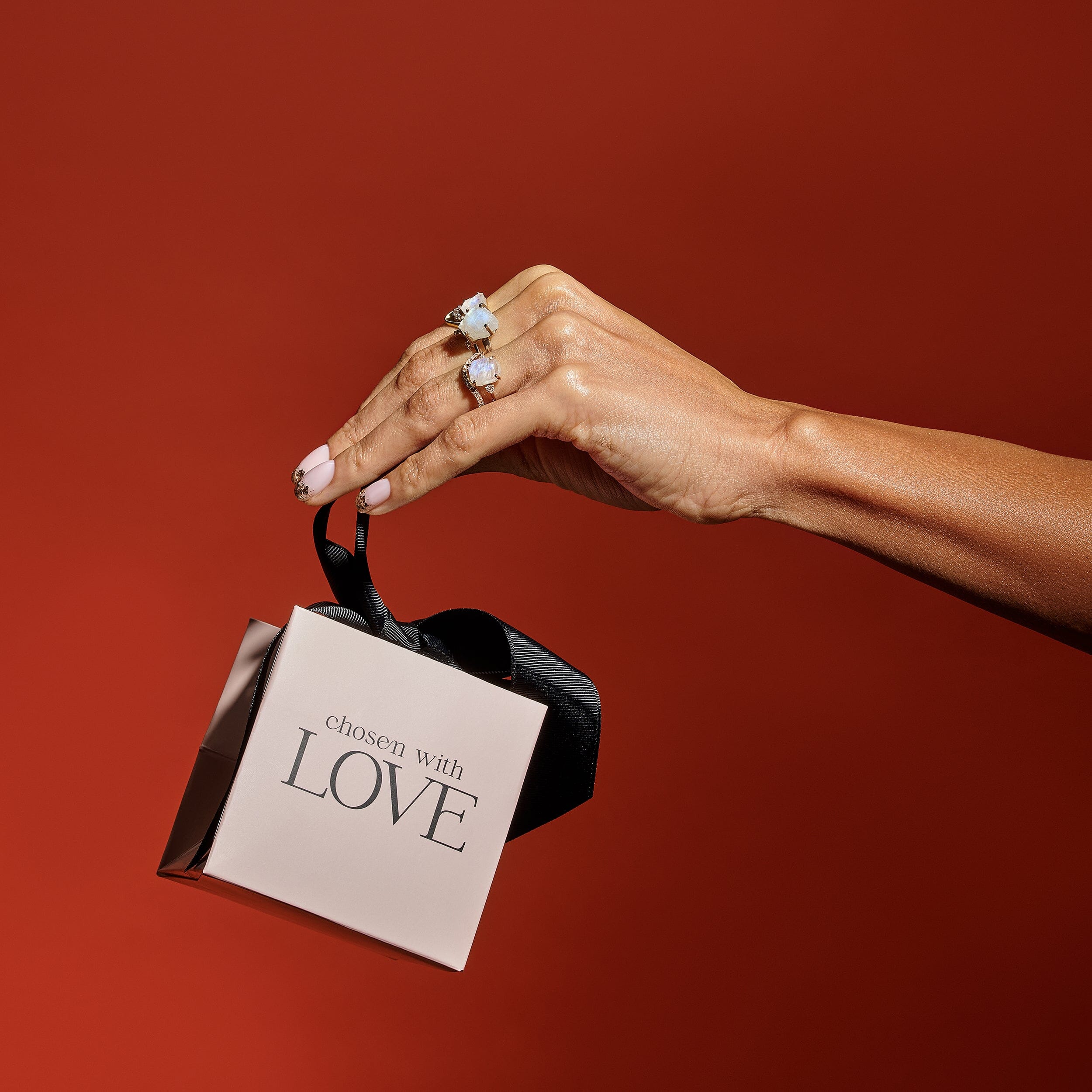 Pink Gift Bag & Black Gift Card Set - Large、mySite、hinf8tx79