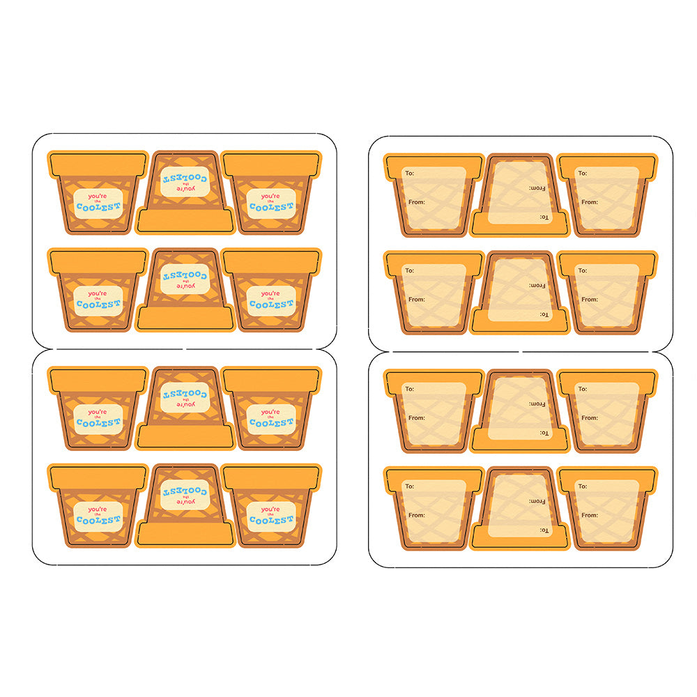 Valentine's Day Craft Kit Make-Your-Own Ice Cream Cones、mySite、solidvoid