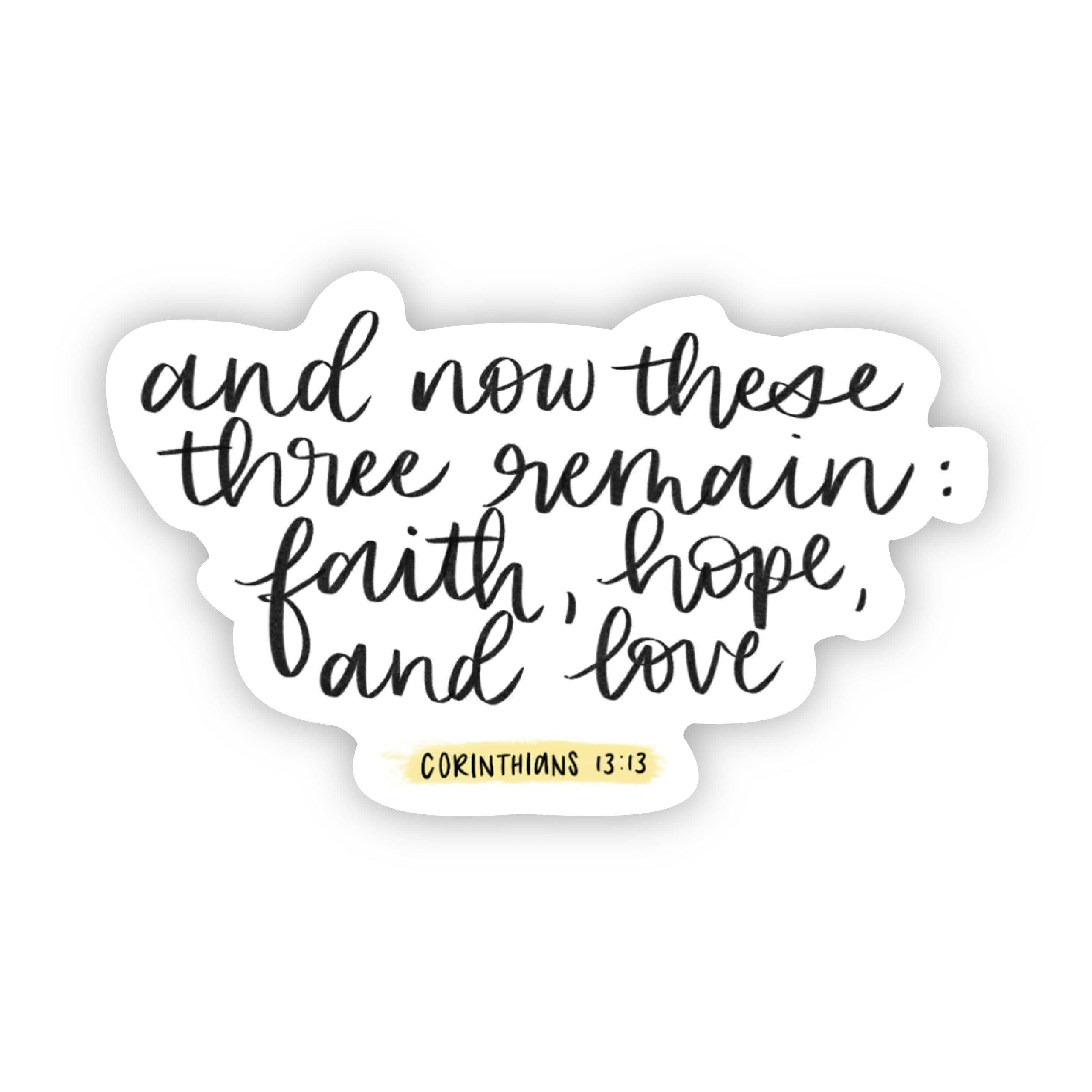  and now these three remain: faith, hope, and love、mySite、elrpsem3k