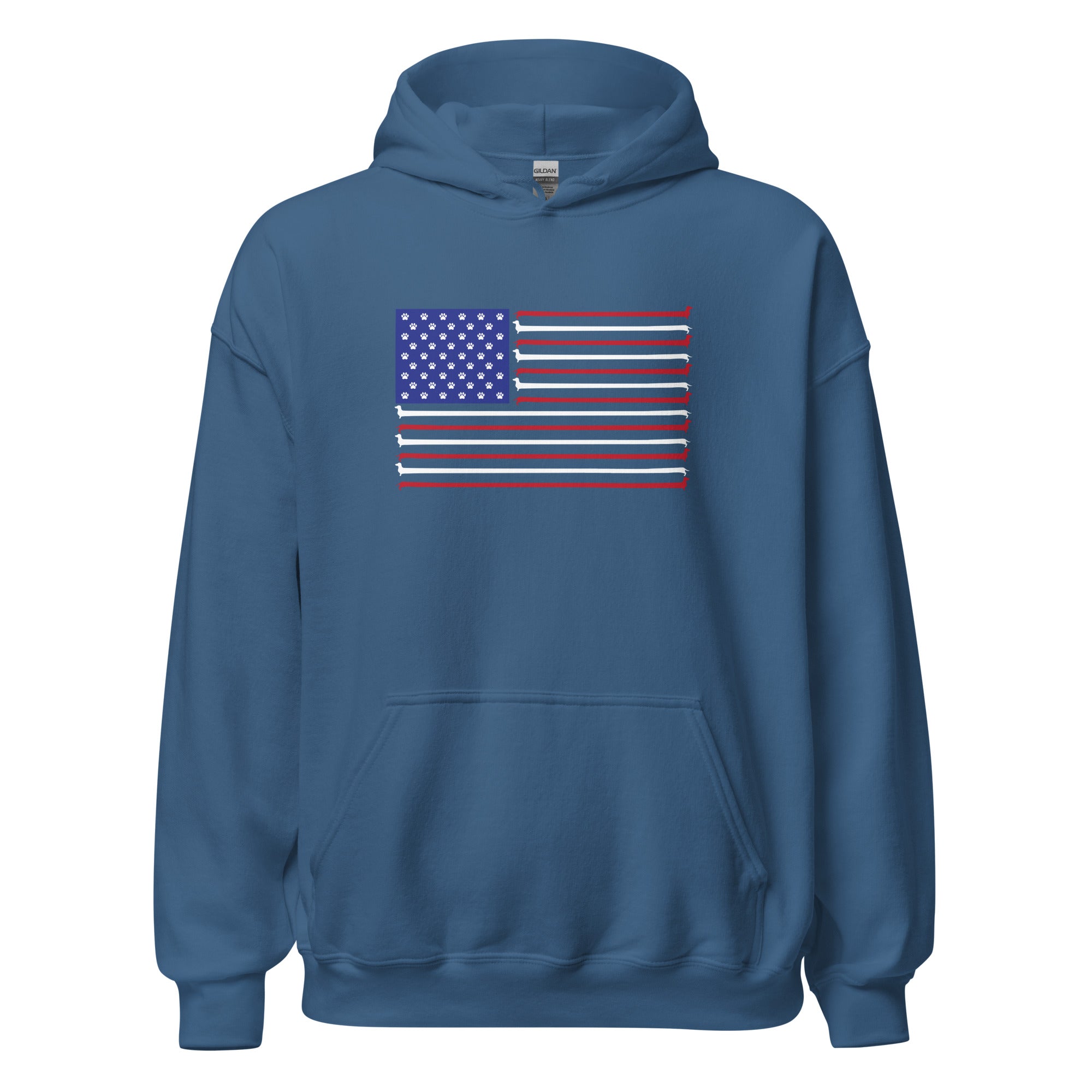 Dachshund Stars and Stripes Hoodie、mySite、camillekostekn