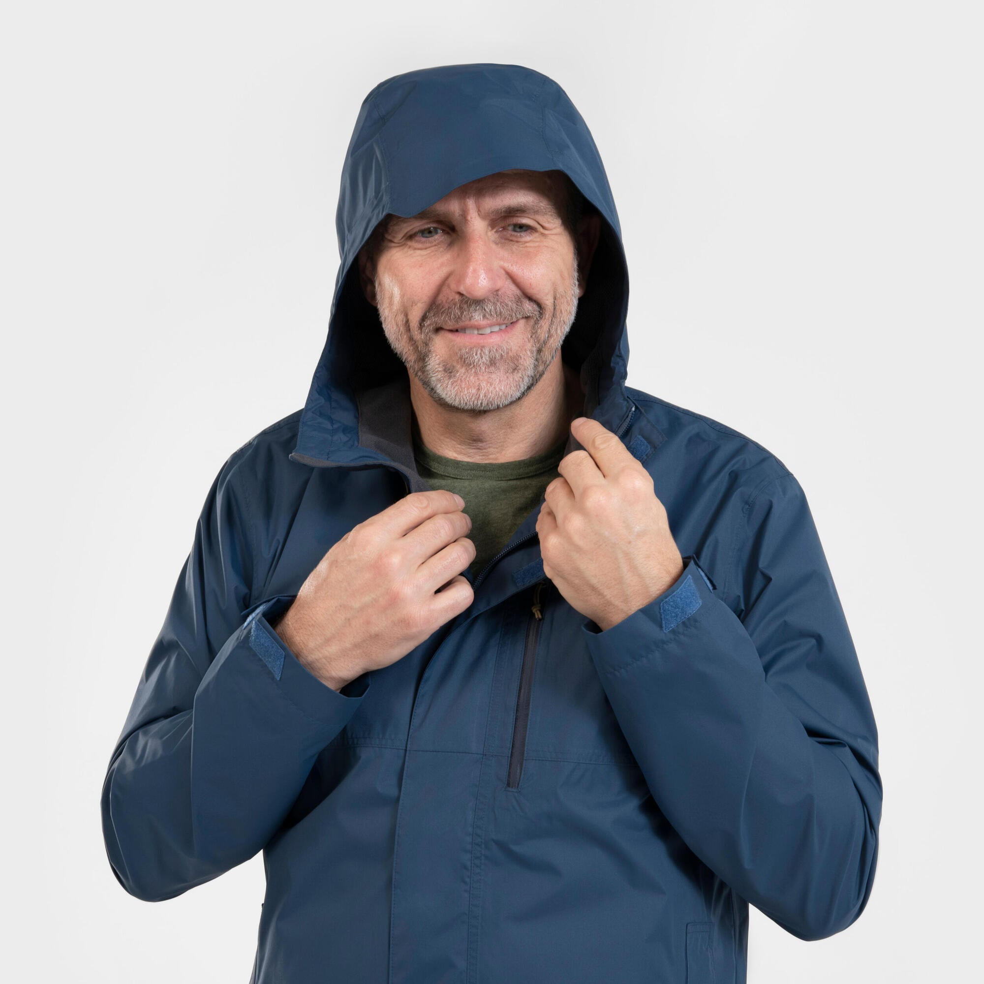 Quechua Men's NH500 Imper Waterproof Rain Jacket