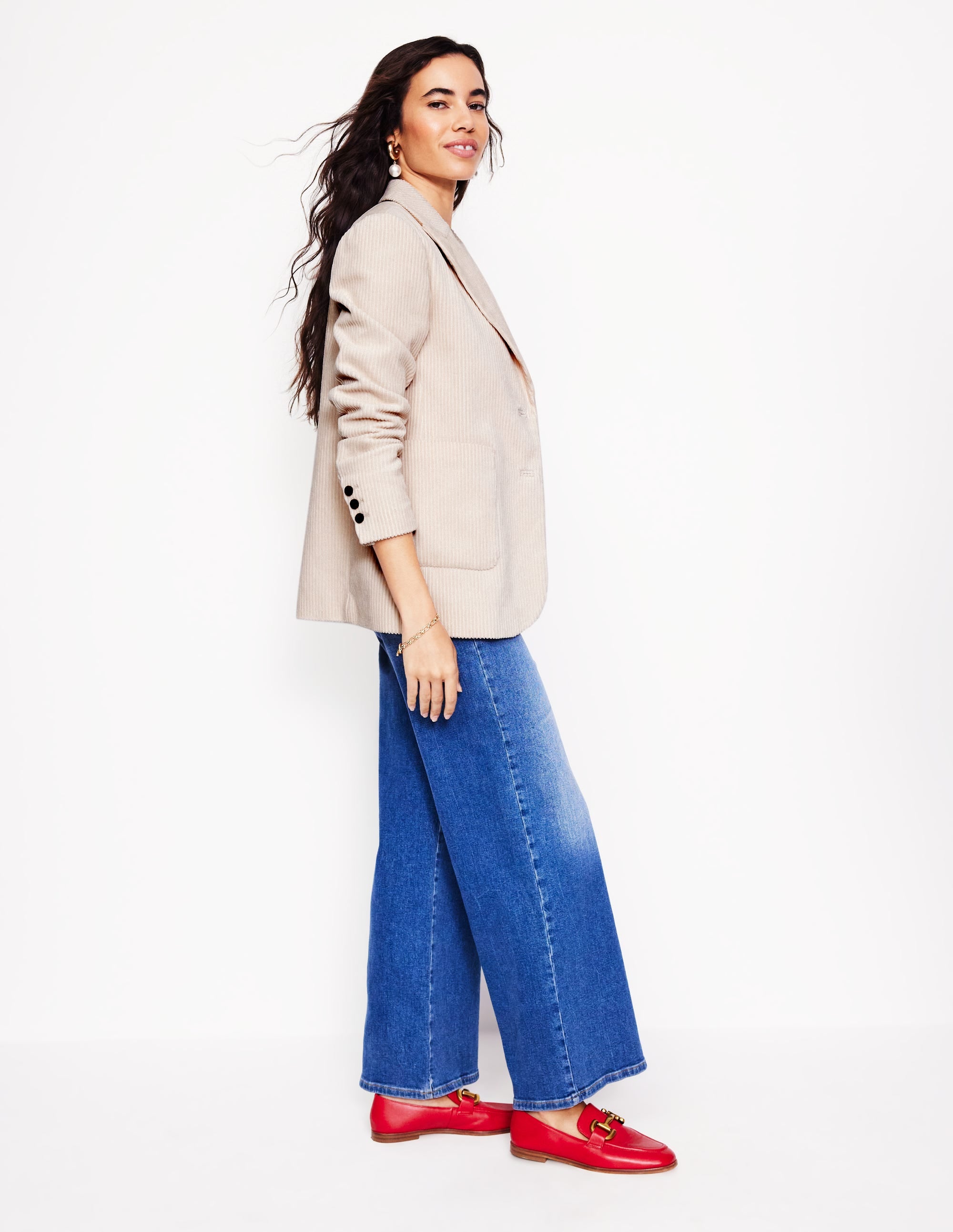  Relaxed Cord Blazer-Ivory、mySite、ashleygrahame