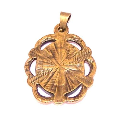  Saint George icon - enamelled resined bronze medal with CZ stones ( 3 cm or 1.2 inches )、mySite、elrpsem3k