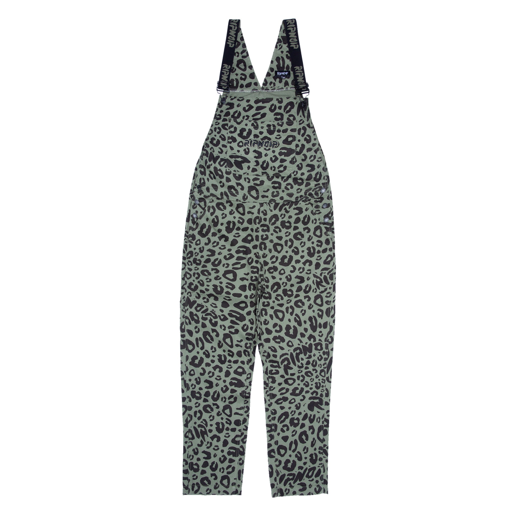  Spotted Cotton Twill Overalls (Olive)、mySite、merchandisen