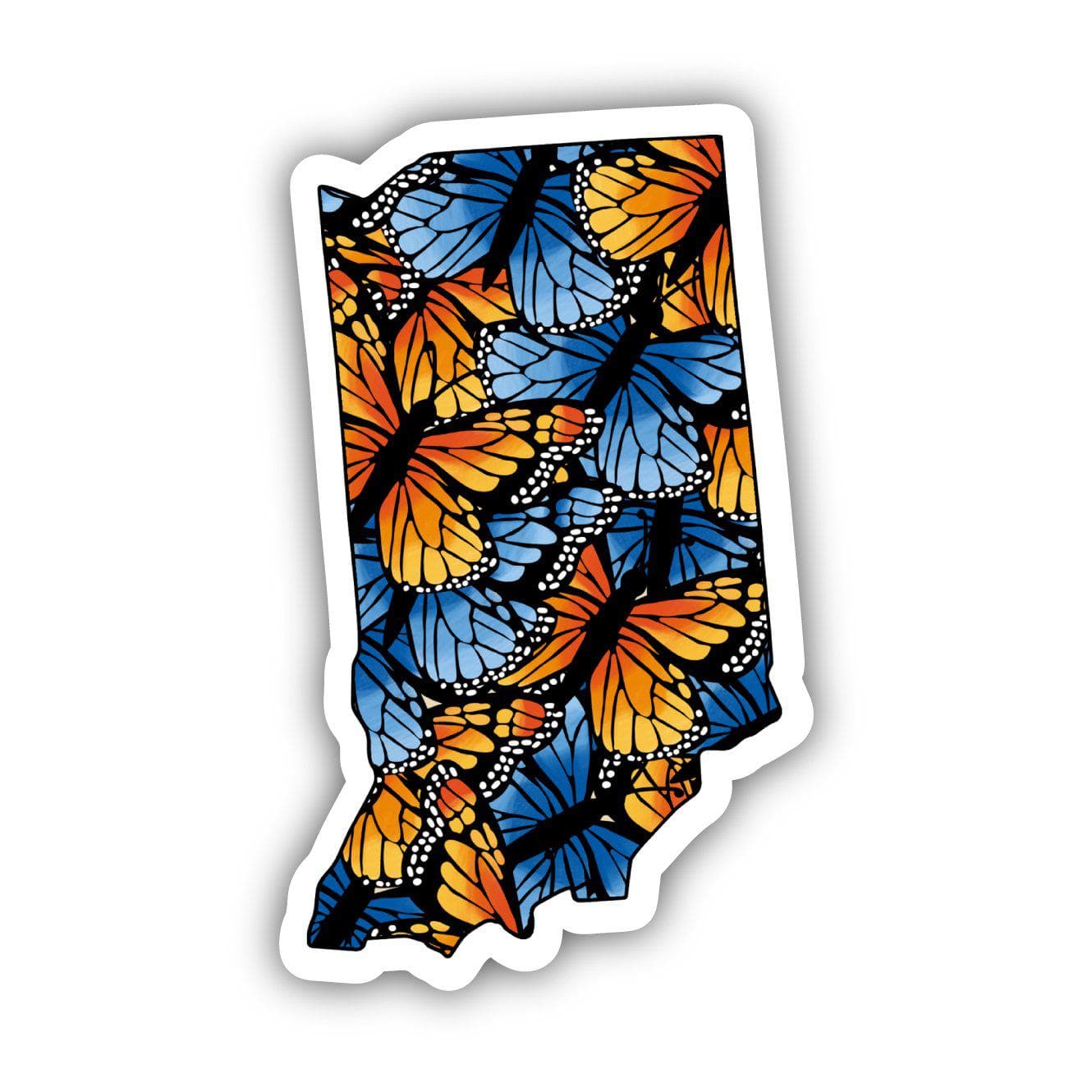 Indiana Butterfly Pattern Sticker、mySite、elrpsem3k
