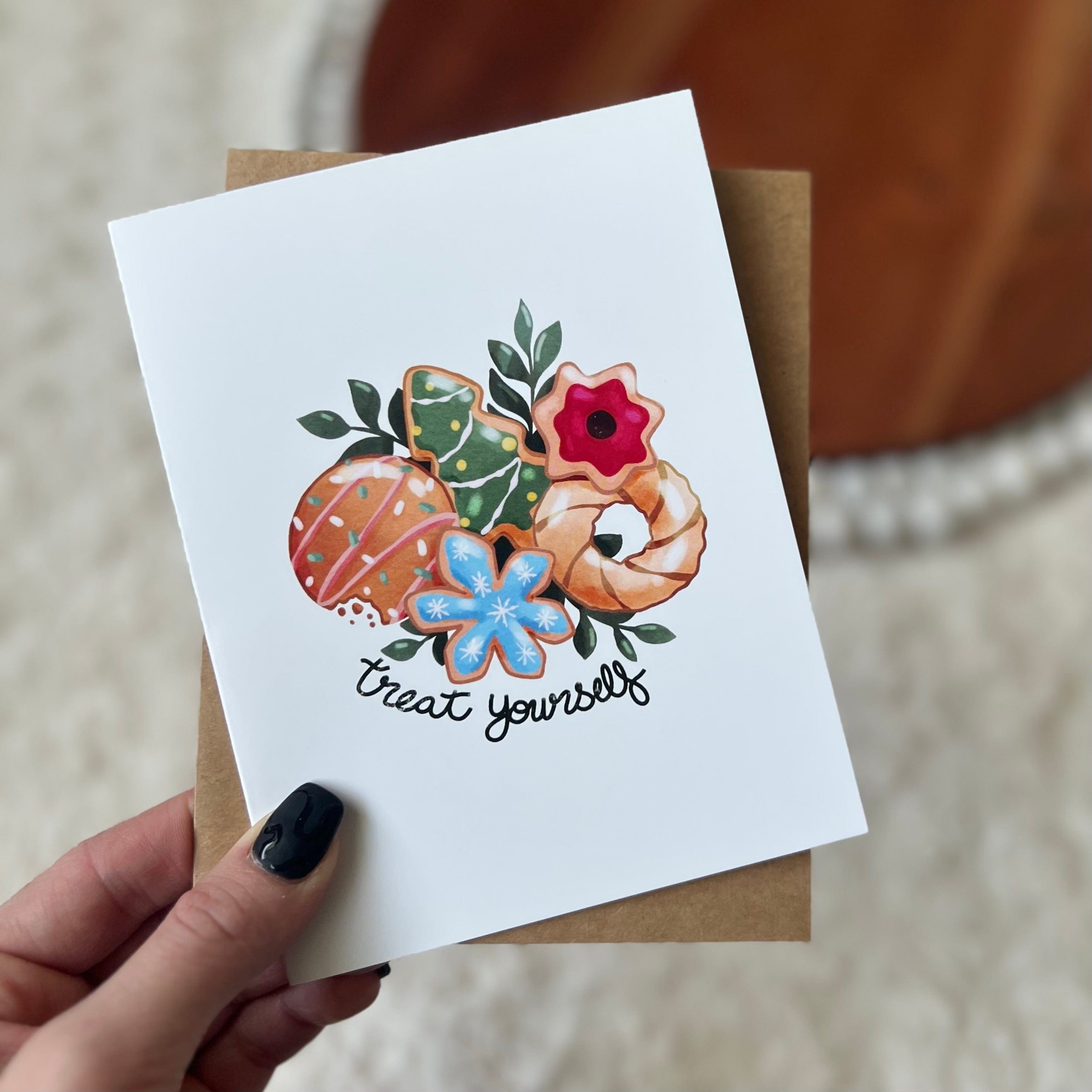  Treat Yourself Holiday Greeting Card、mySite、ghnorth