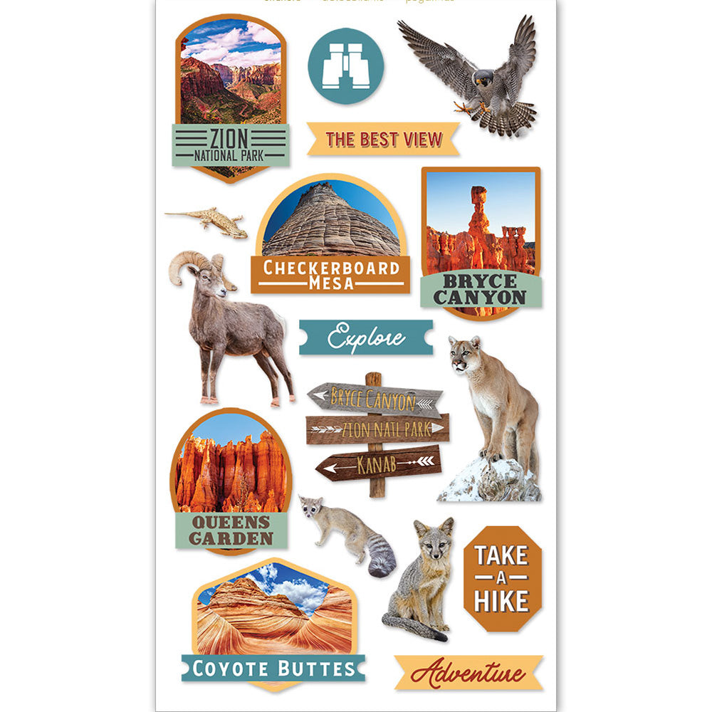 National Parks 3-D Stickers、mySite、ghnorth