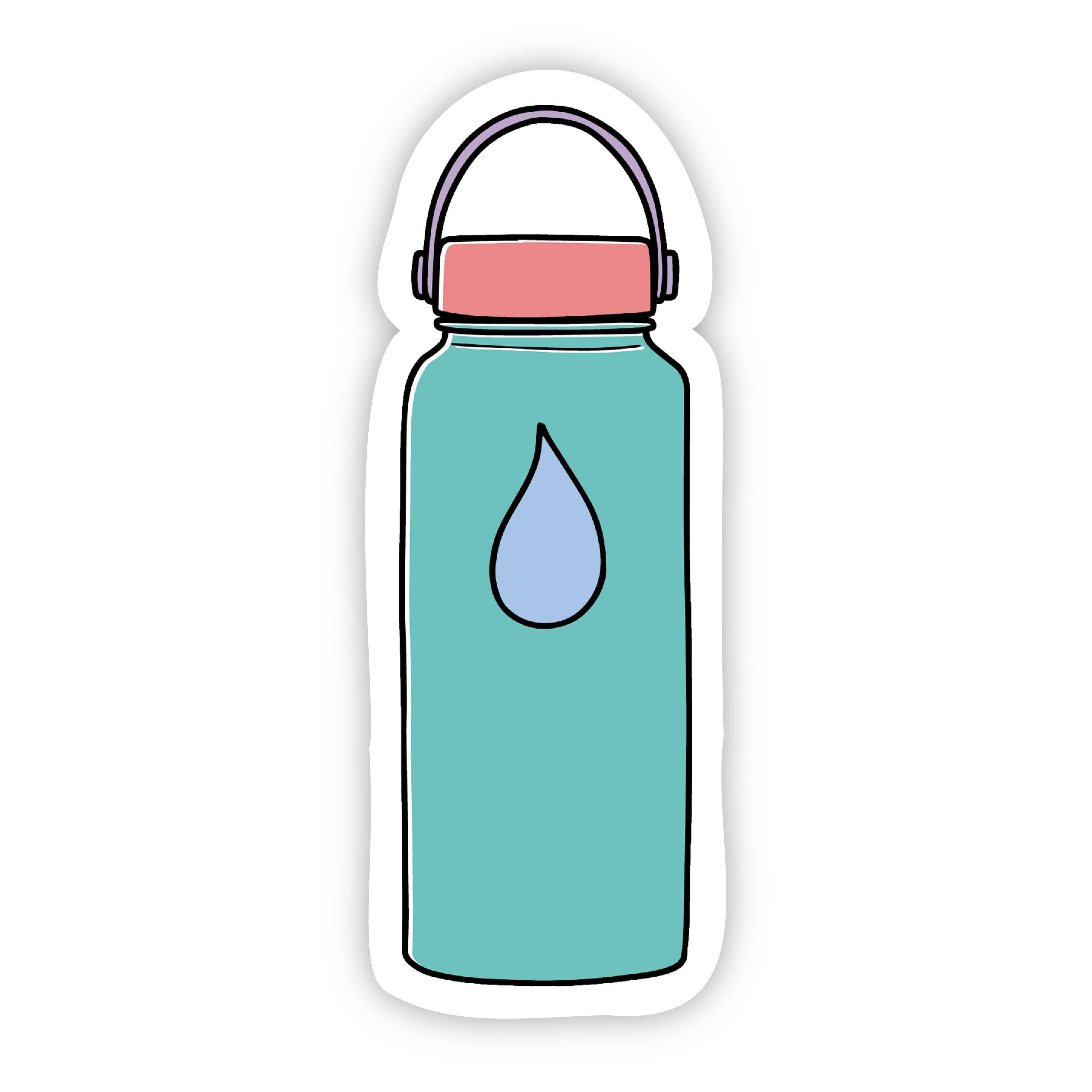  Water Bottle Multi Color Aesthetic Sticker、mySite、elrpsem3k