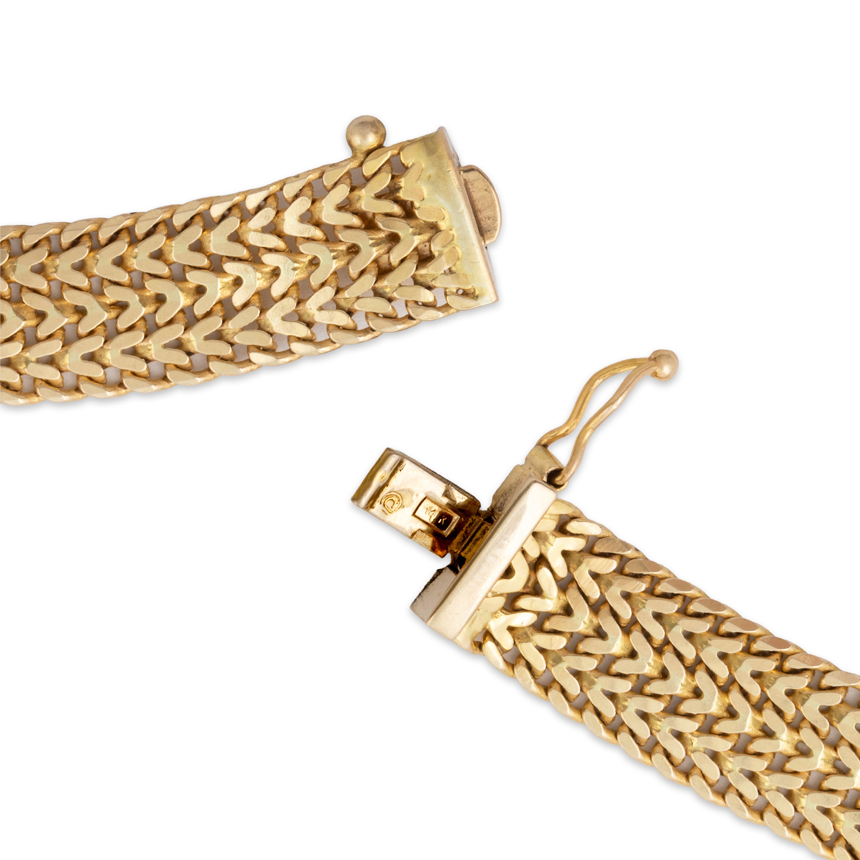 Vintage Italian 14k Yellow Gold Statement Necklace 16、mySite、hinf8tx79