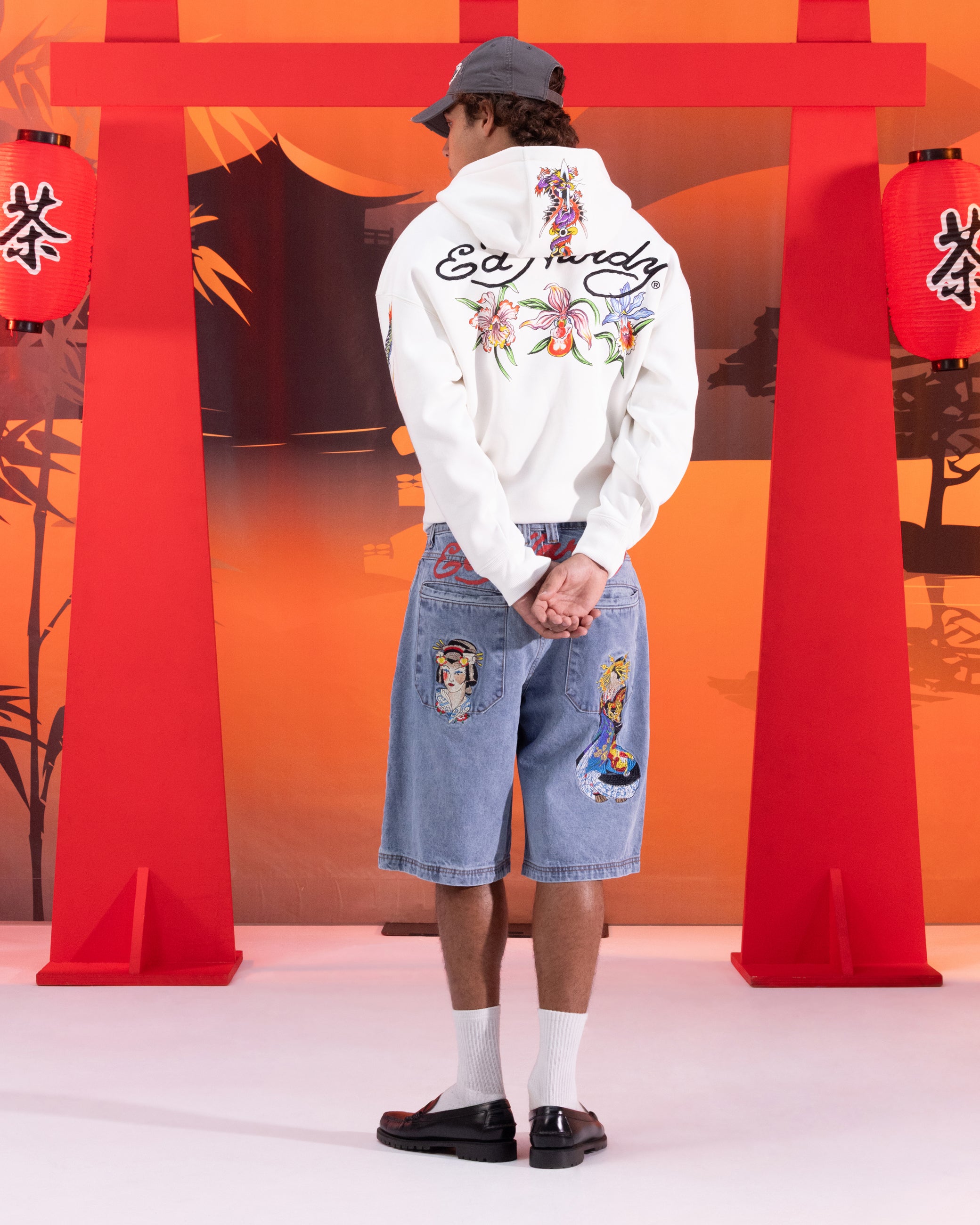 Ed Hardy Floral Zip Hoodie Off White、mySite、zt4zffjzw