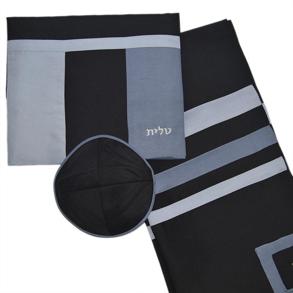 Black and Gray Israsilk Talis 3 Piece Set、mySite、topwebapps