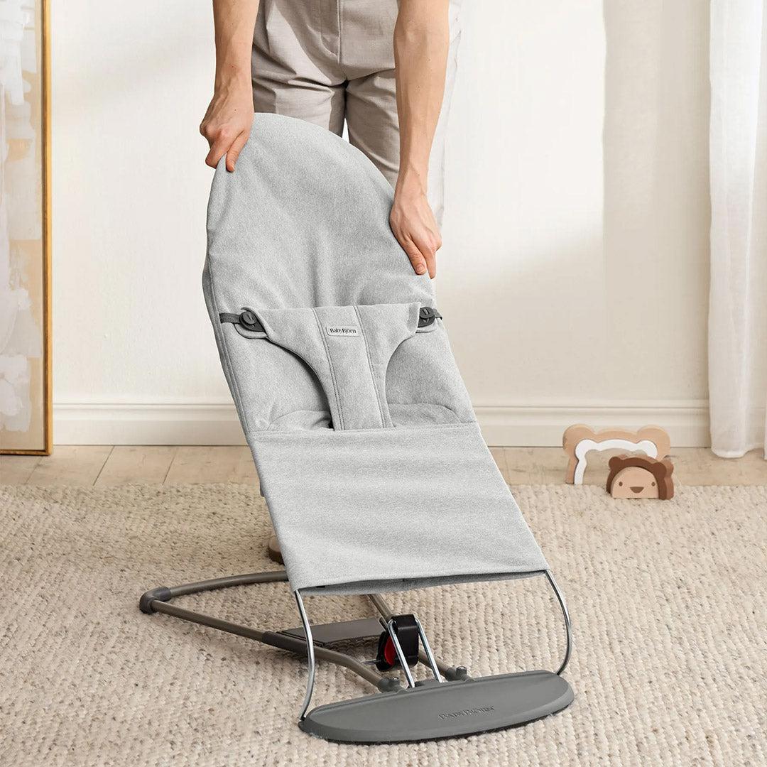  BabyBjörn Bouncer Bliss Woven Mélange - Light Grey、mySite、merchandisen